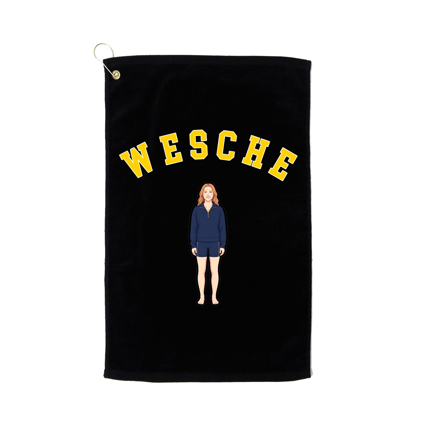 Golf Towel — Shirsey Arch in Black