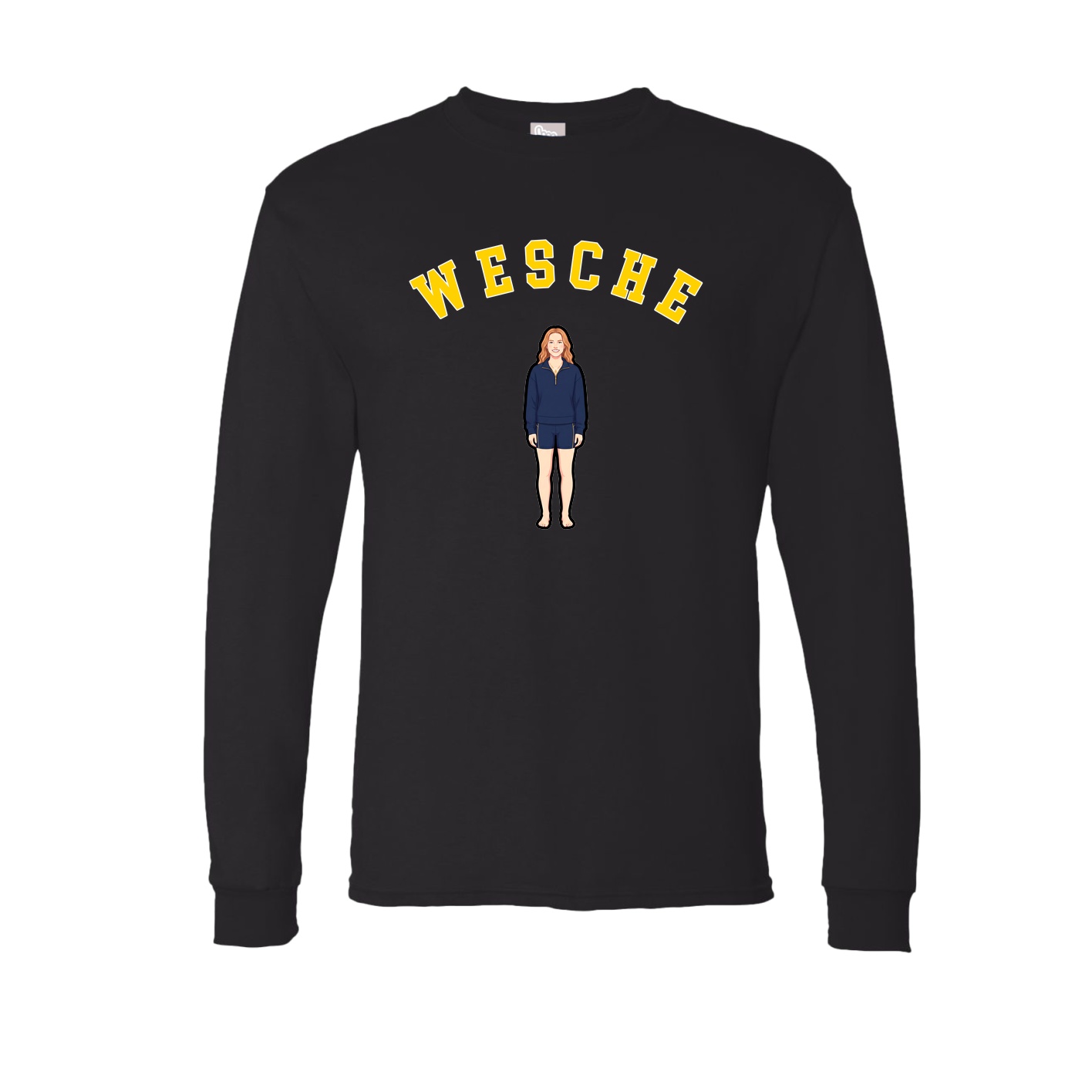 Long Sleeve Tee — Shirsey Arch in Black