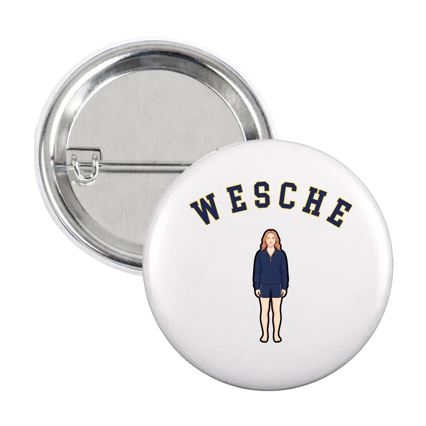 Game Day Button — Shirsey Arch in White