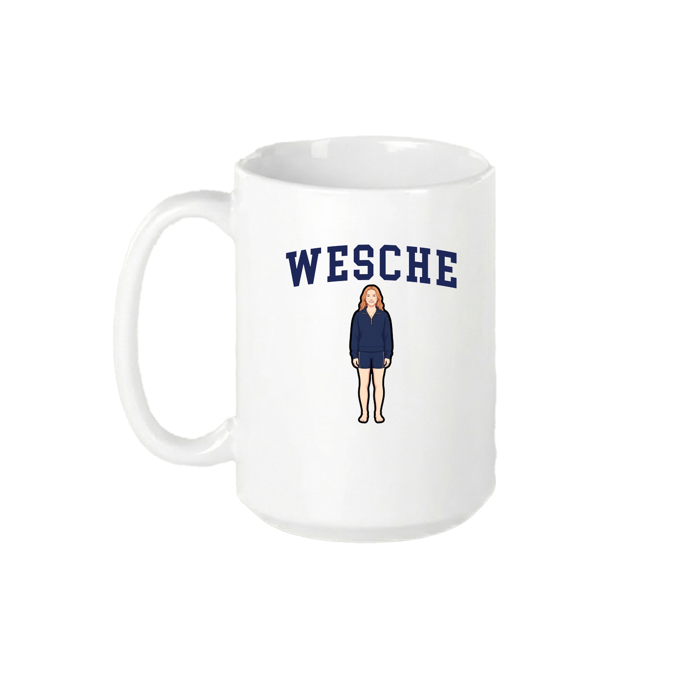 15oz Coffee Mug — Shirsey in White