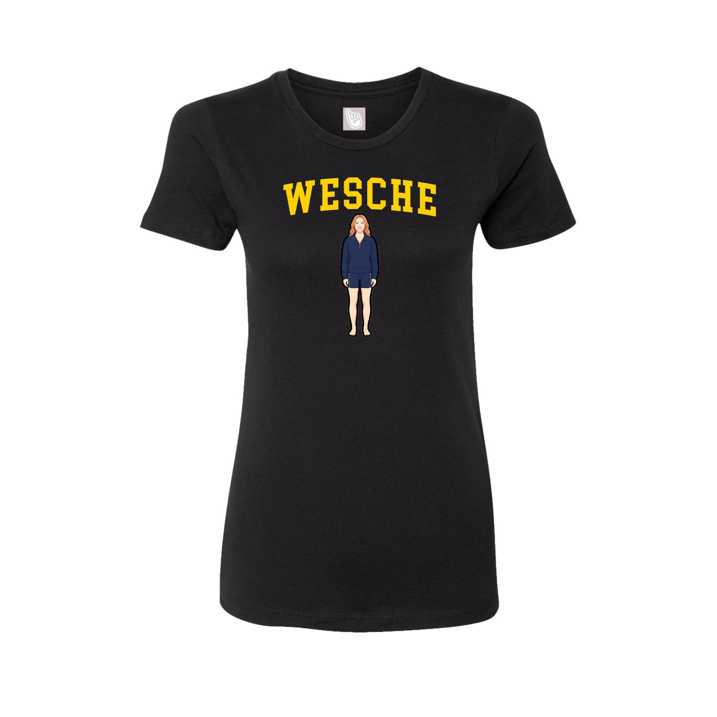 Fitted Women's Tee — Shirsey in Black