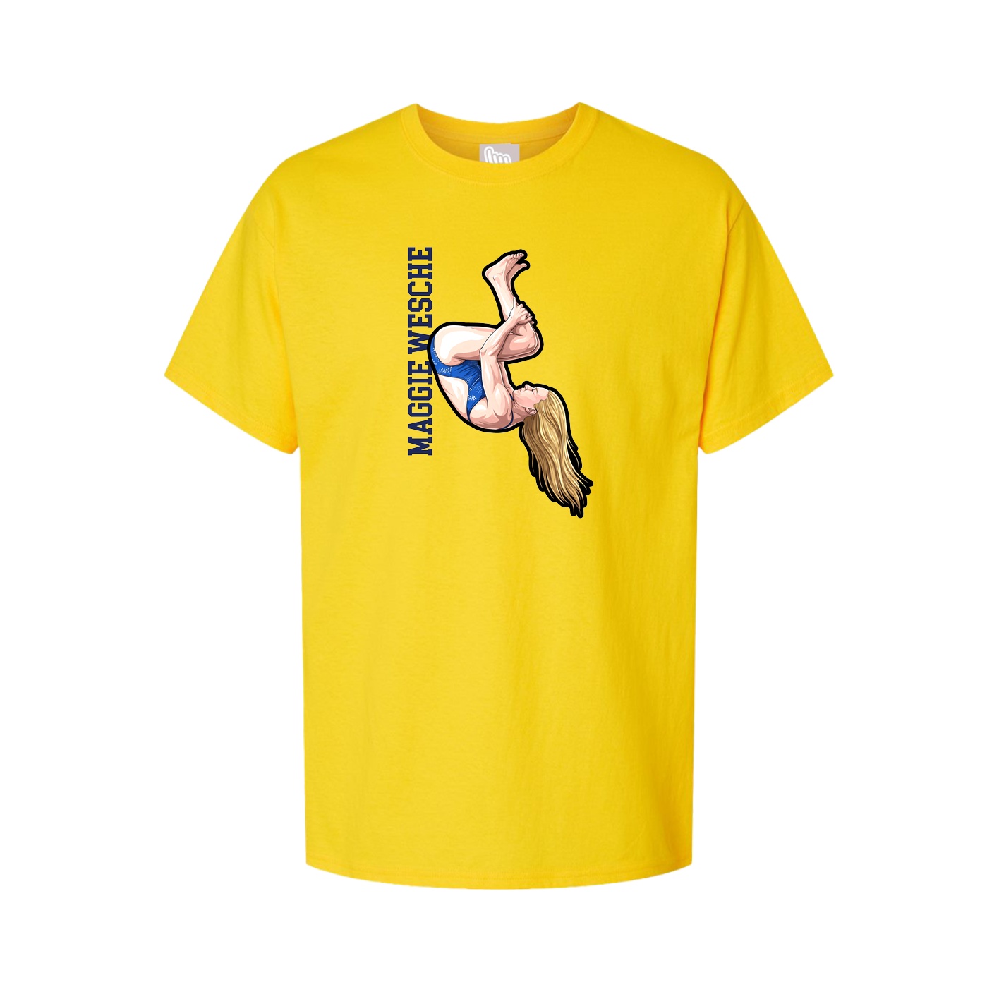 Tee — Name Vertical in Gold
