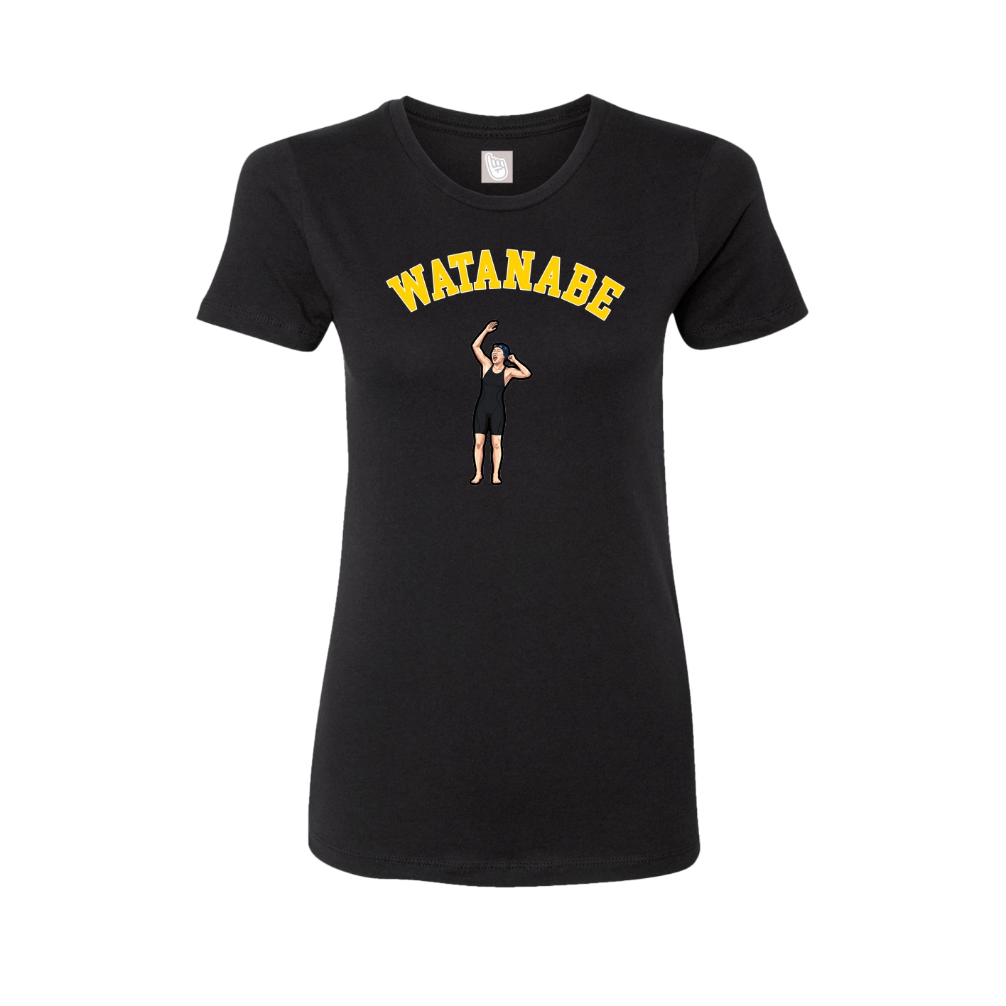 Fitted Women's Tee — Shirsey Arch in Black