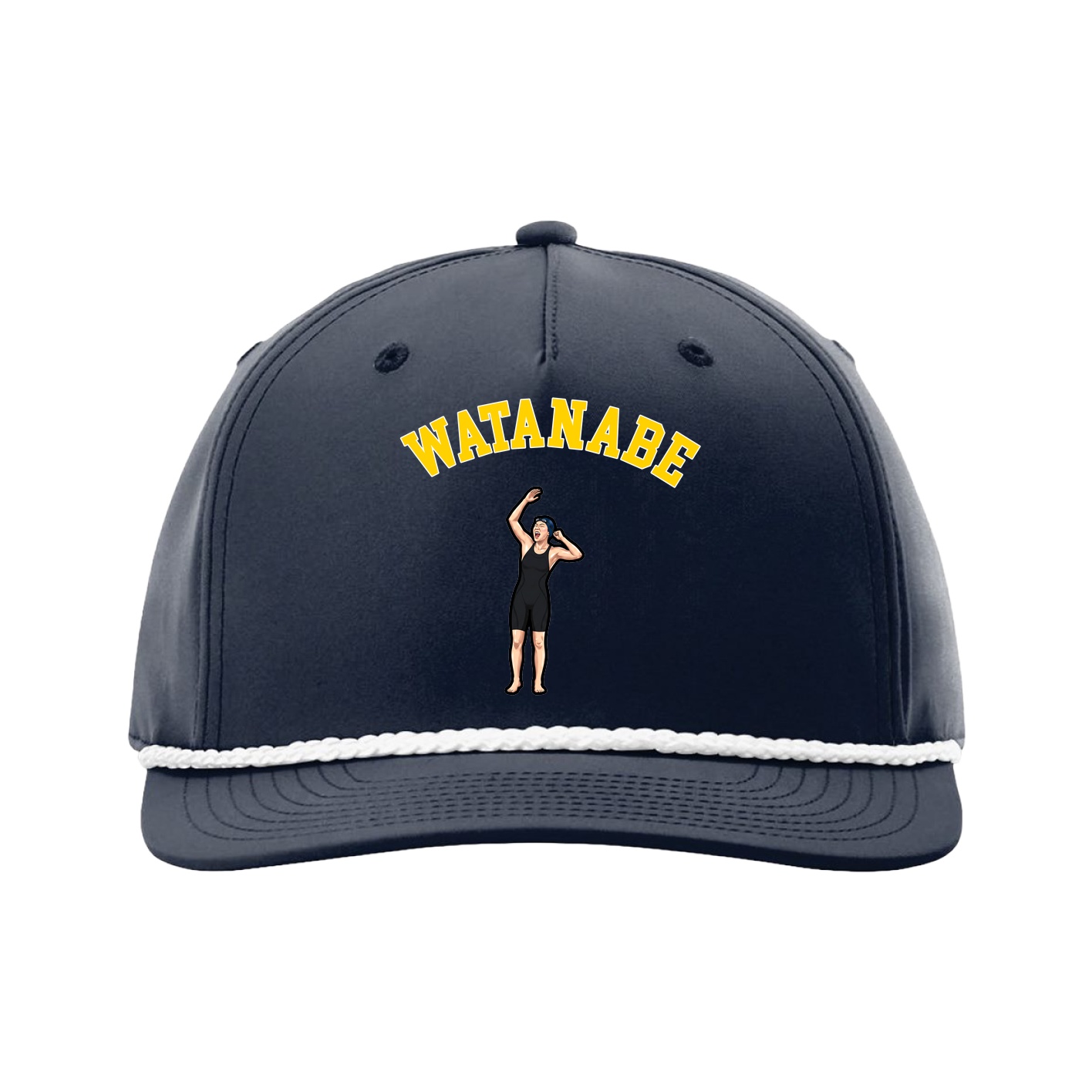 Five-Panel Classic Rope Cap — Shirsey Arch in Navy