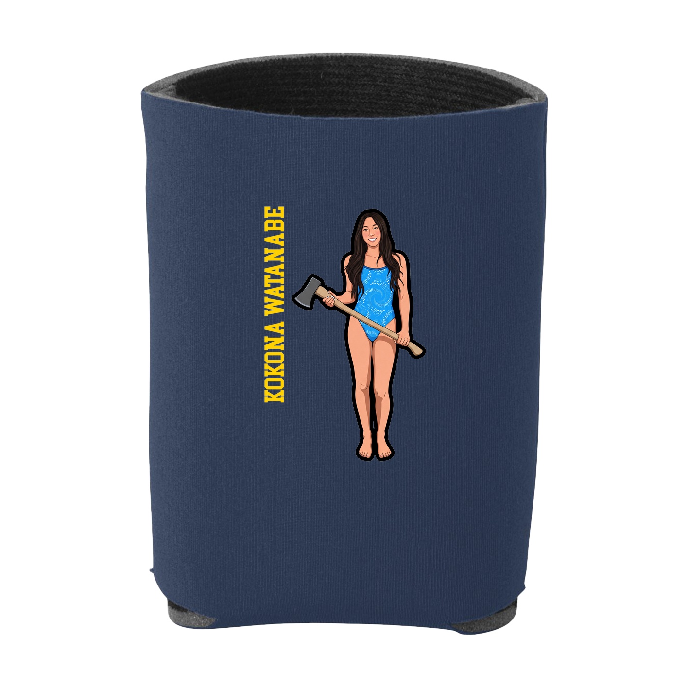 Can Holder — Name Vertical in Navy