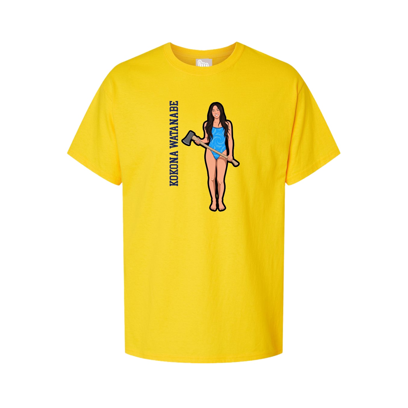 Tee — Name Vertical in Gold