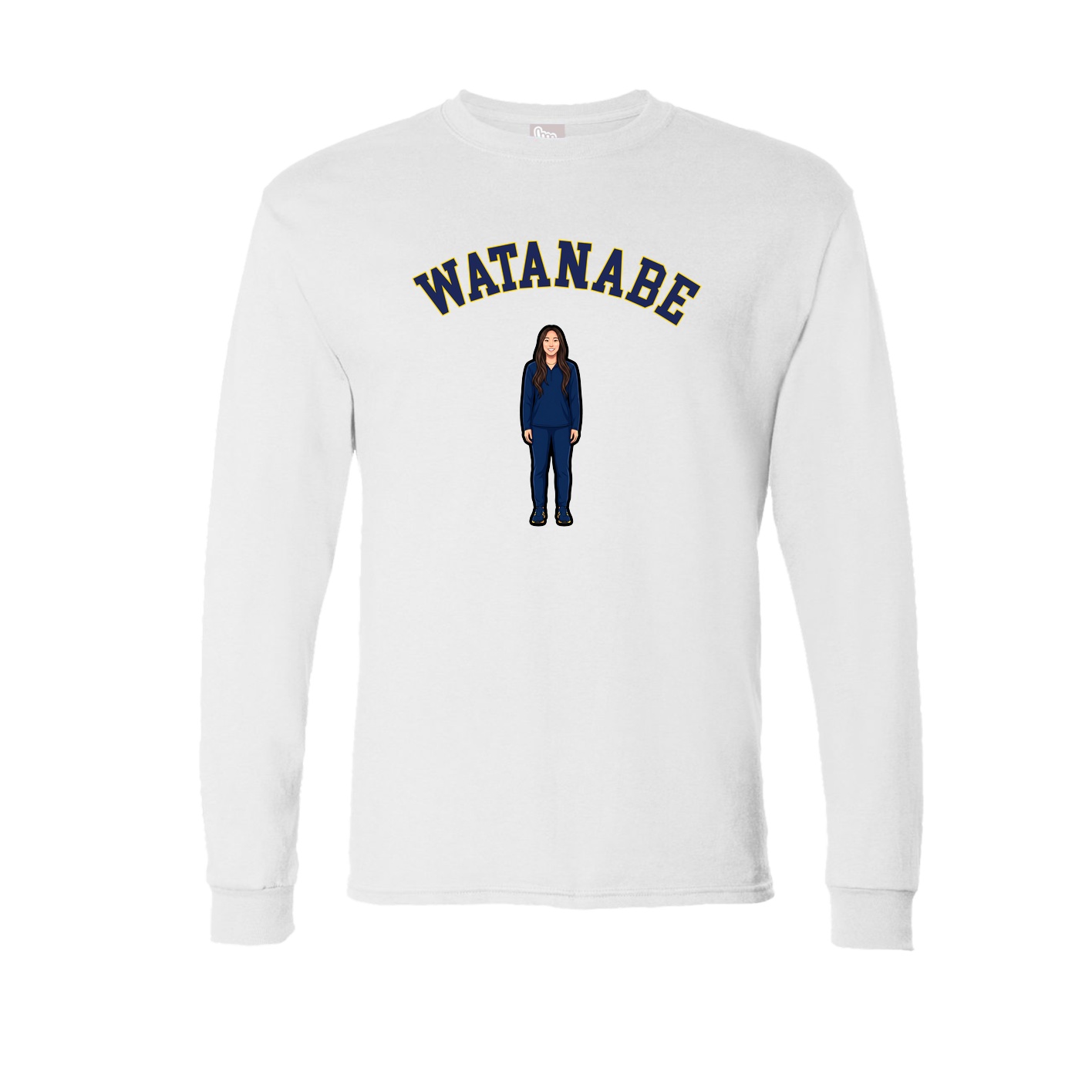Long Sleeve Tee — Shirsey Arch in White