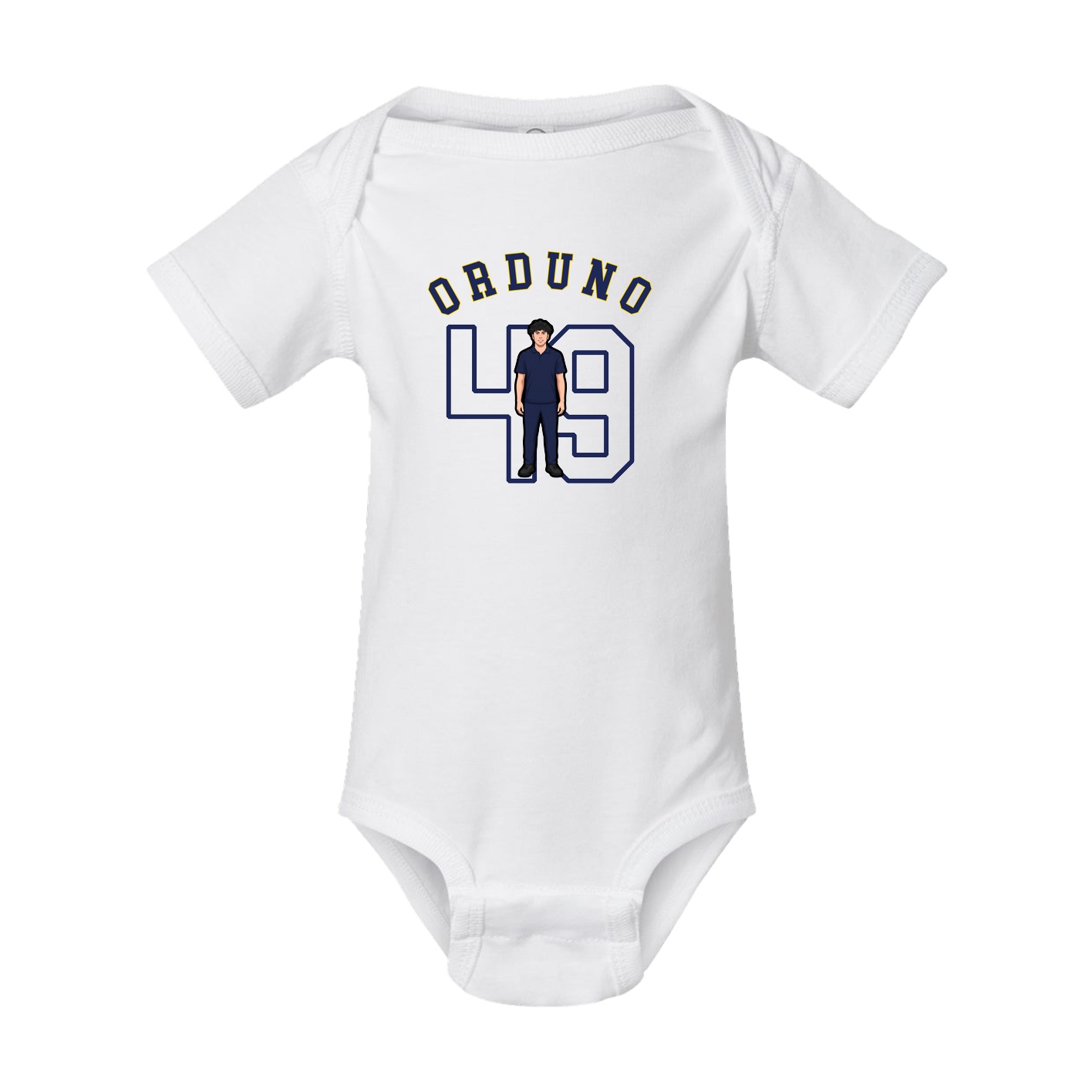 Baby Onesie — Shirsey Arch in White