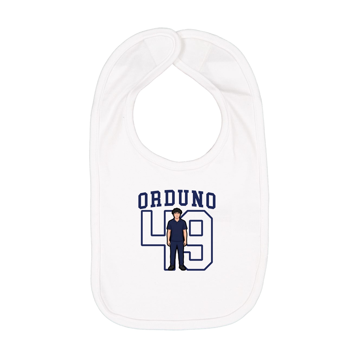 Infant Bib — Shirsey in White