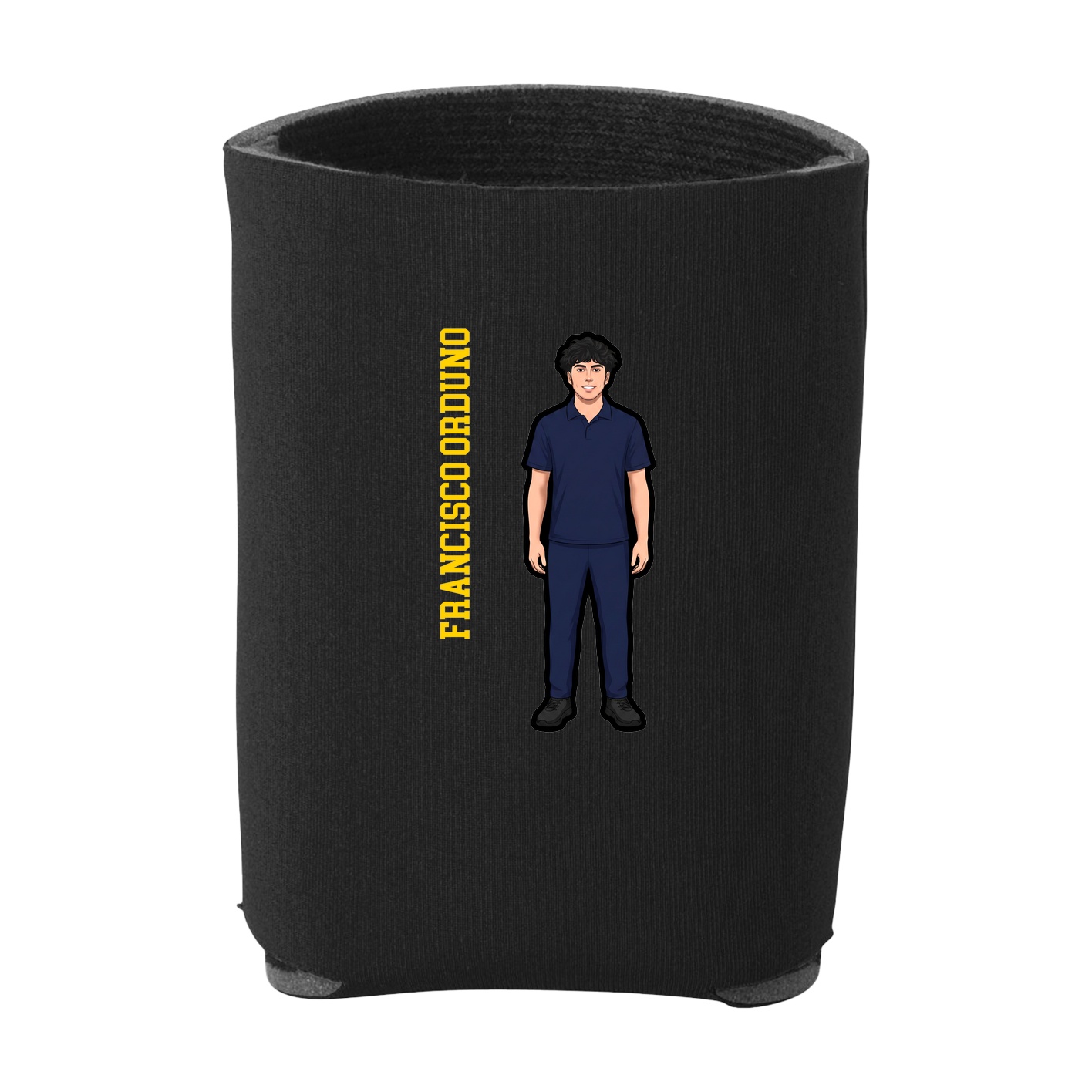 Can Holder — Name Vertical in Black