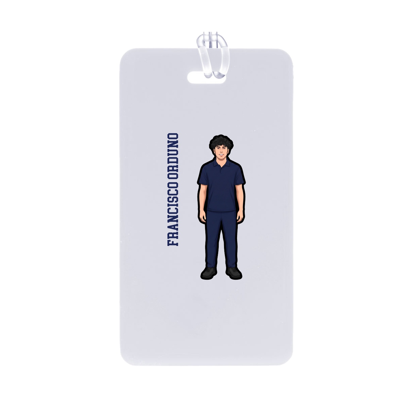 Bag Tag — Name Vertical in Classic