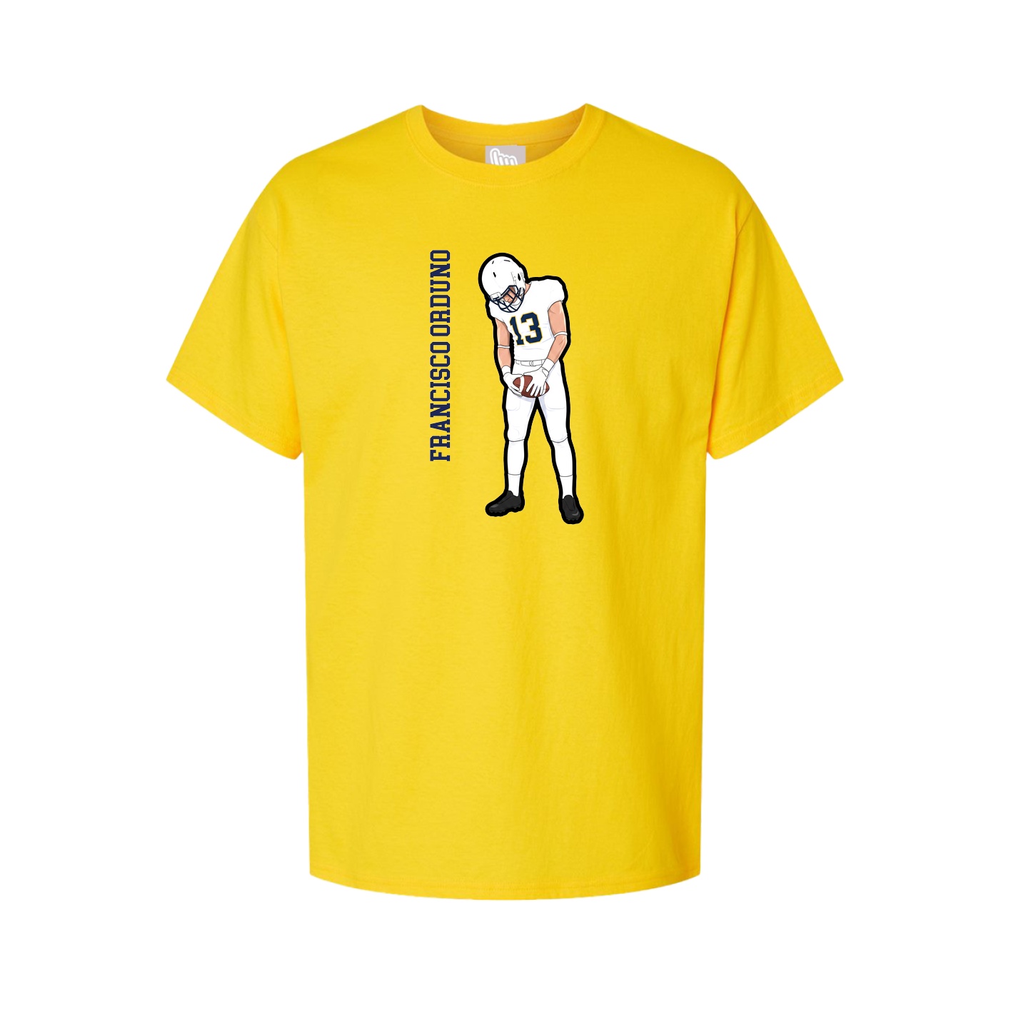 Tee — Name Vertical in Gold