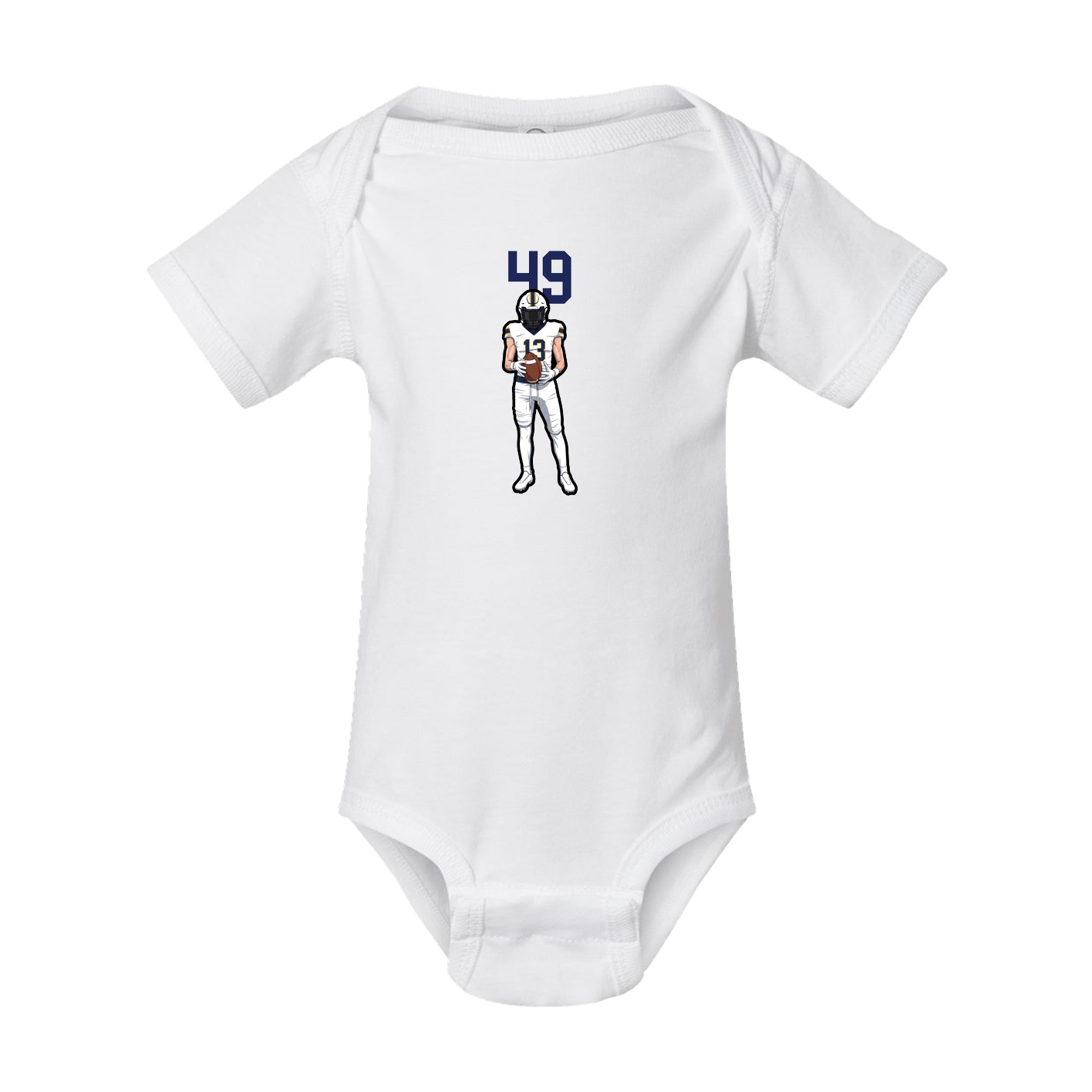 Baby Onesie — Number Top in White