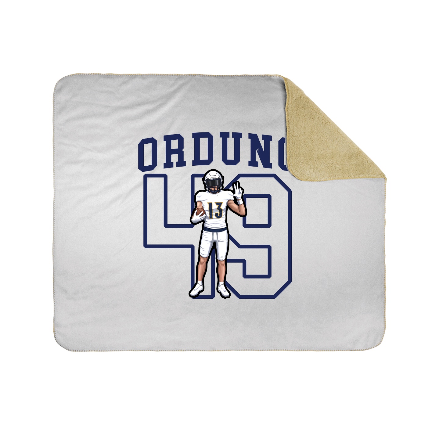 50x60 Sherpa Lined Throw Blanket