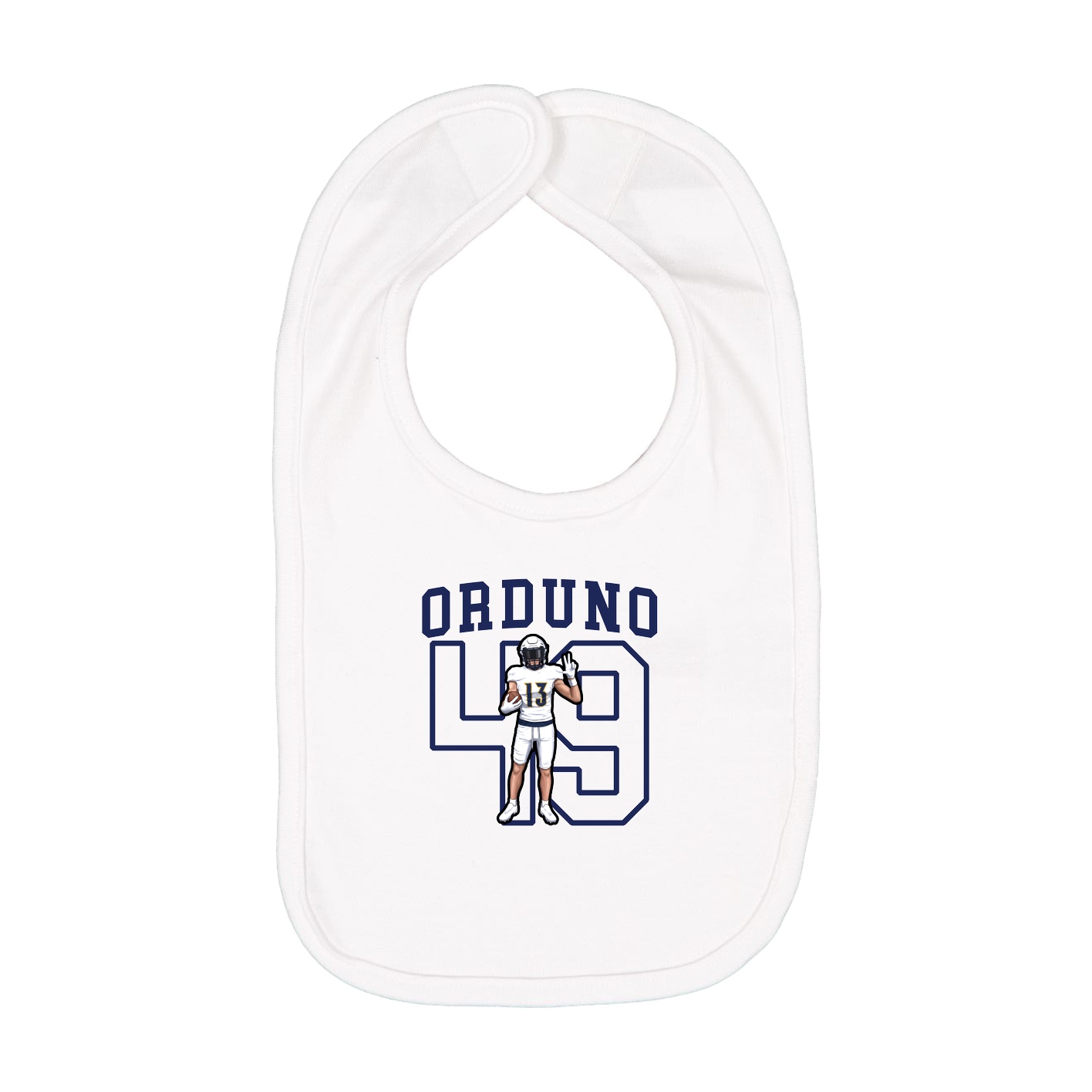Infant Bib — Shirsey in White
