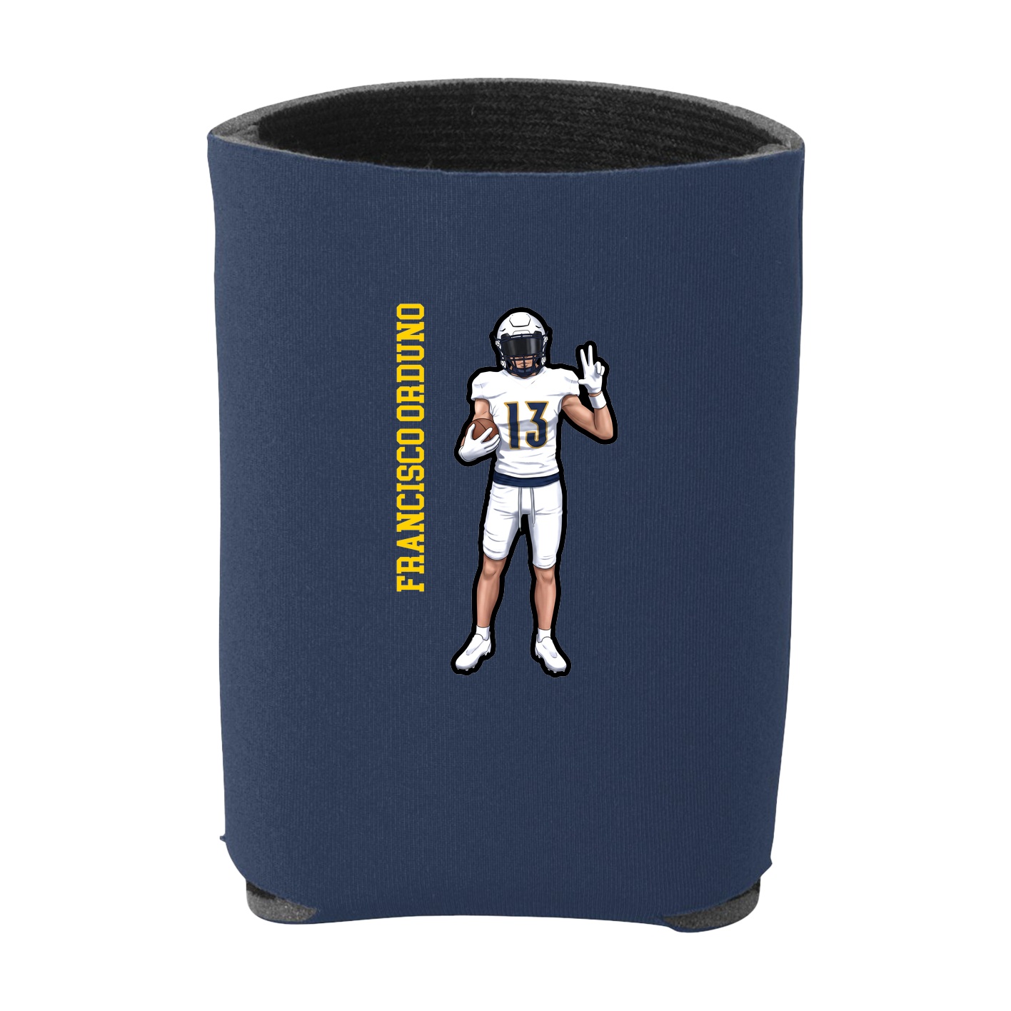 Can Holder — Name Vertical in Navy
