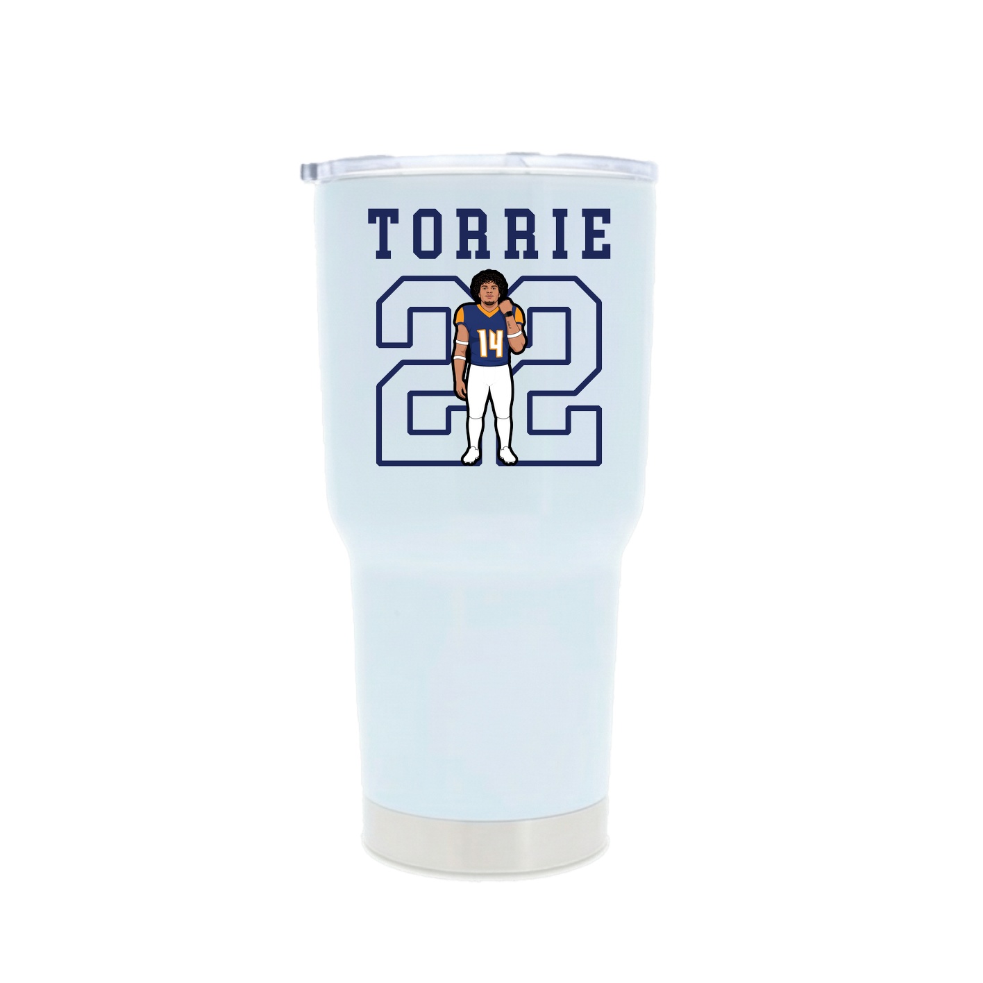 30oz Stainless Steel Tumbler — Shirsey in White