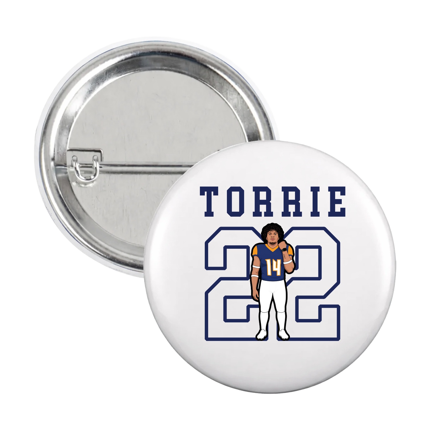 Game Day Button — Shirsey in White