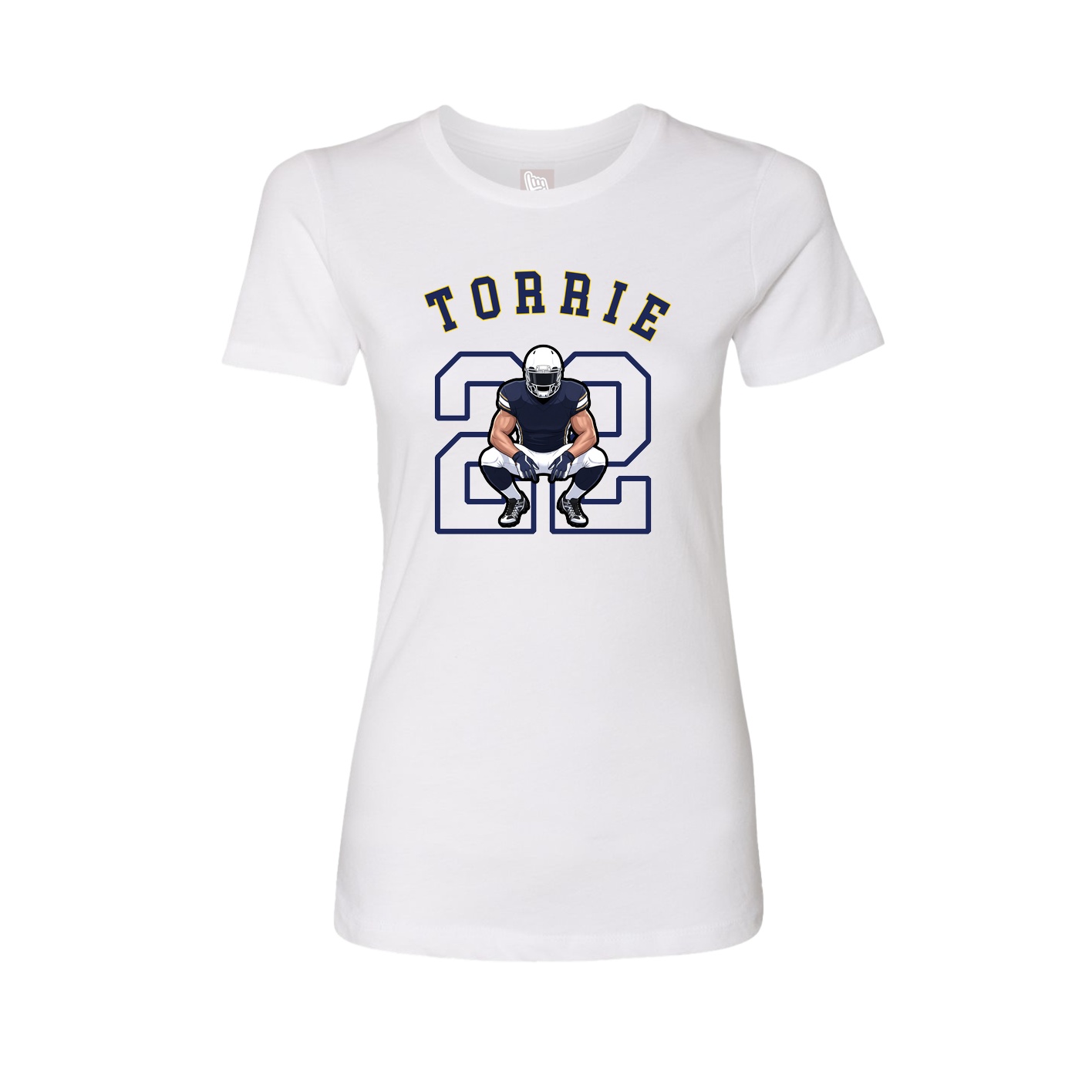 Fitted Women's Tee — Shirsey Arch in White