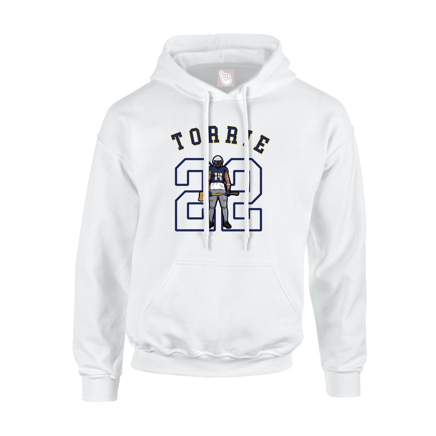 Youth Hoodie — Shirsey Arch in White