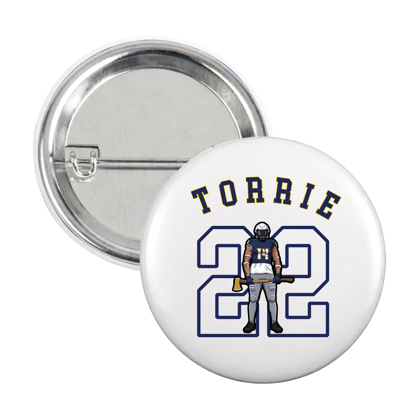 Game Day Button — Shirsey Arch in White