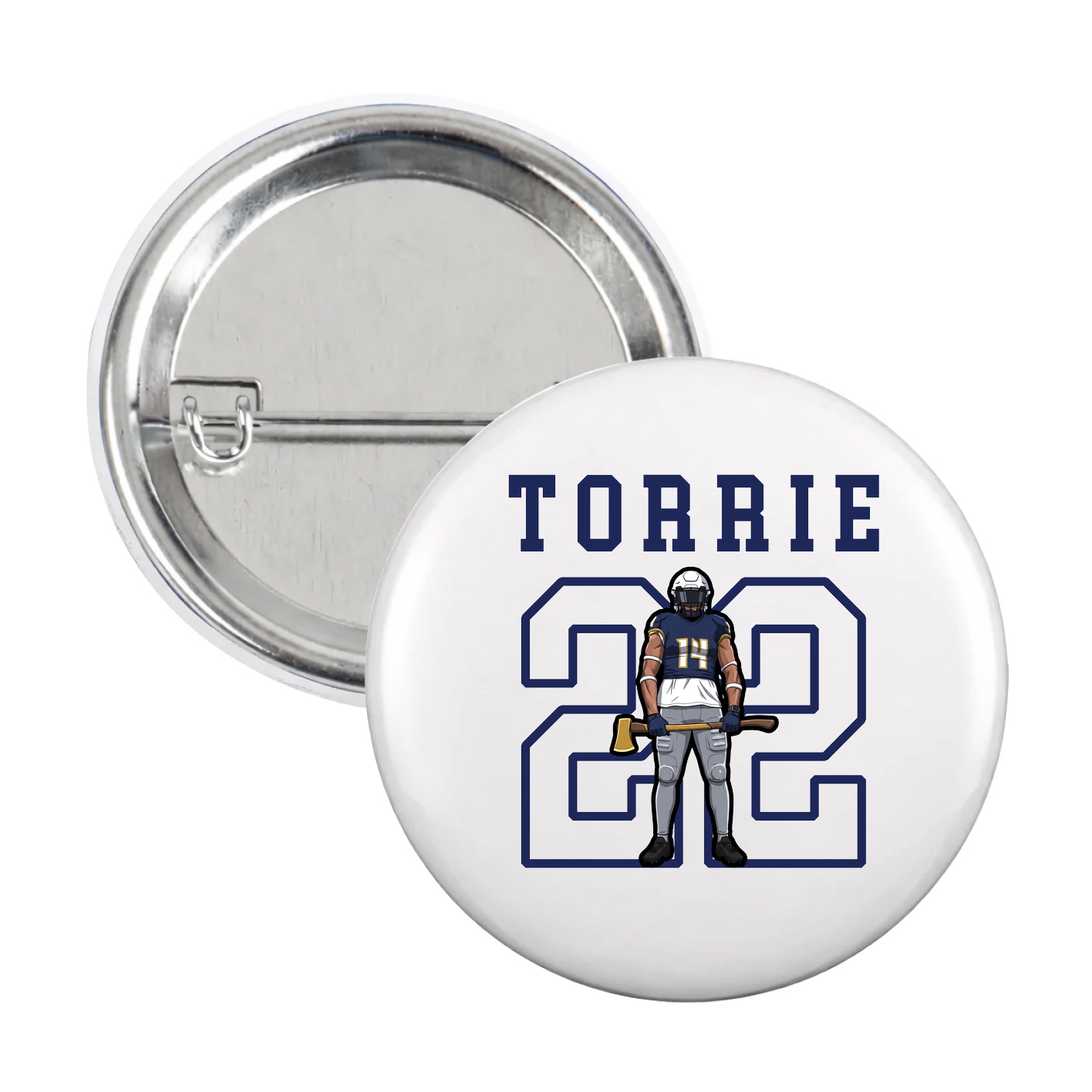 Game Day Button — Shirsey in White