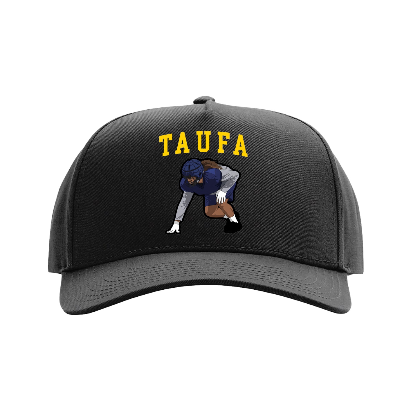 Full Fabric Five-Panel Champ Cap — Shirsey in Black