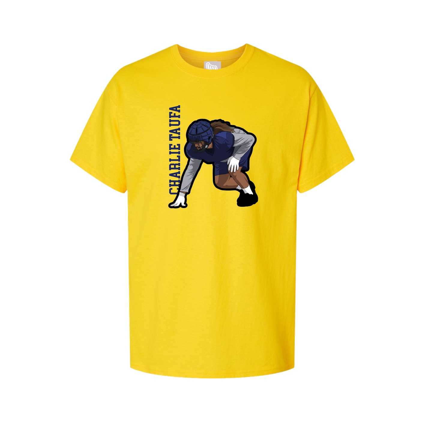 Tee — Name Vertical in Gold