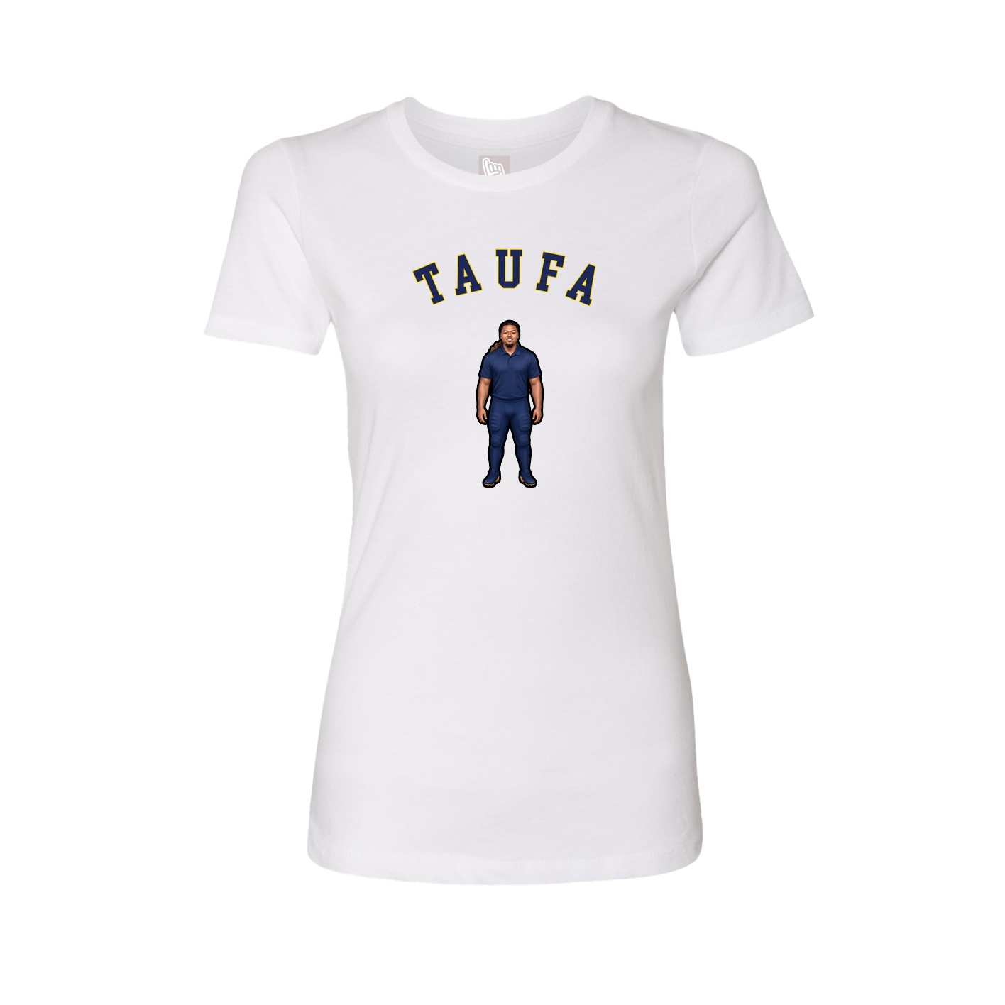 Fitted Women's Tee — Shirsey Arch in White