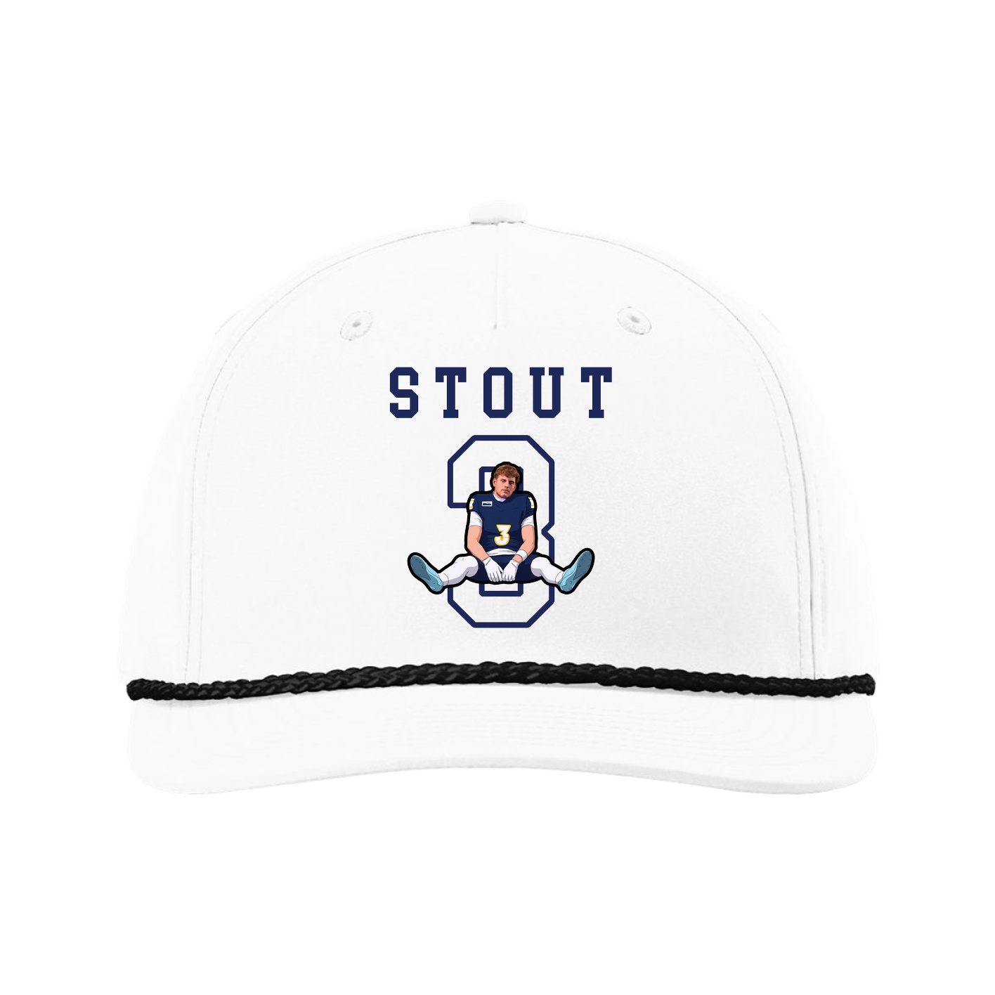 Five-Panel Classic Rope Cap — Shirsey in White