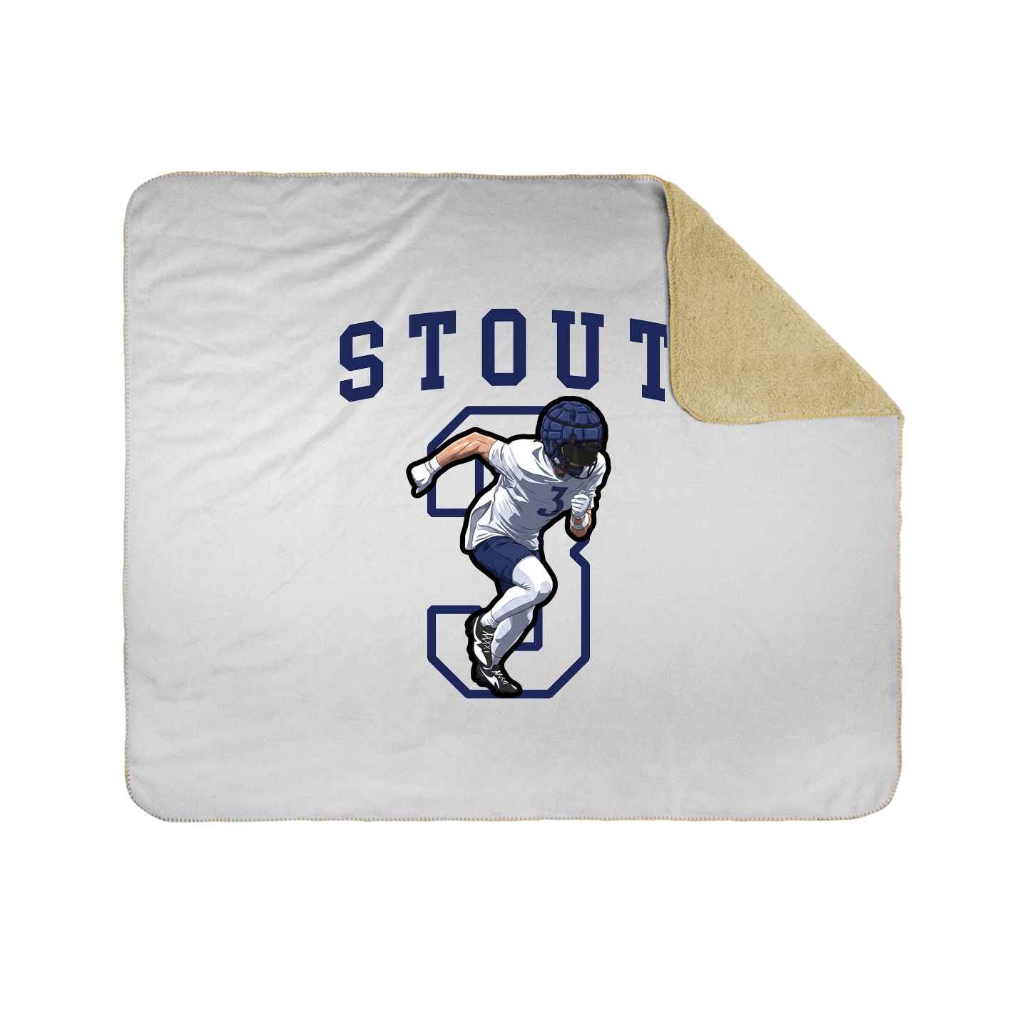 50x60 Sherpa Lined Throw Blanket