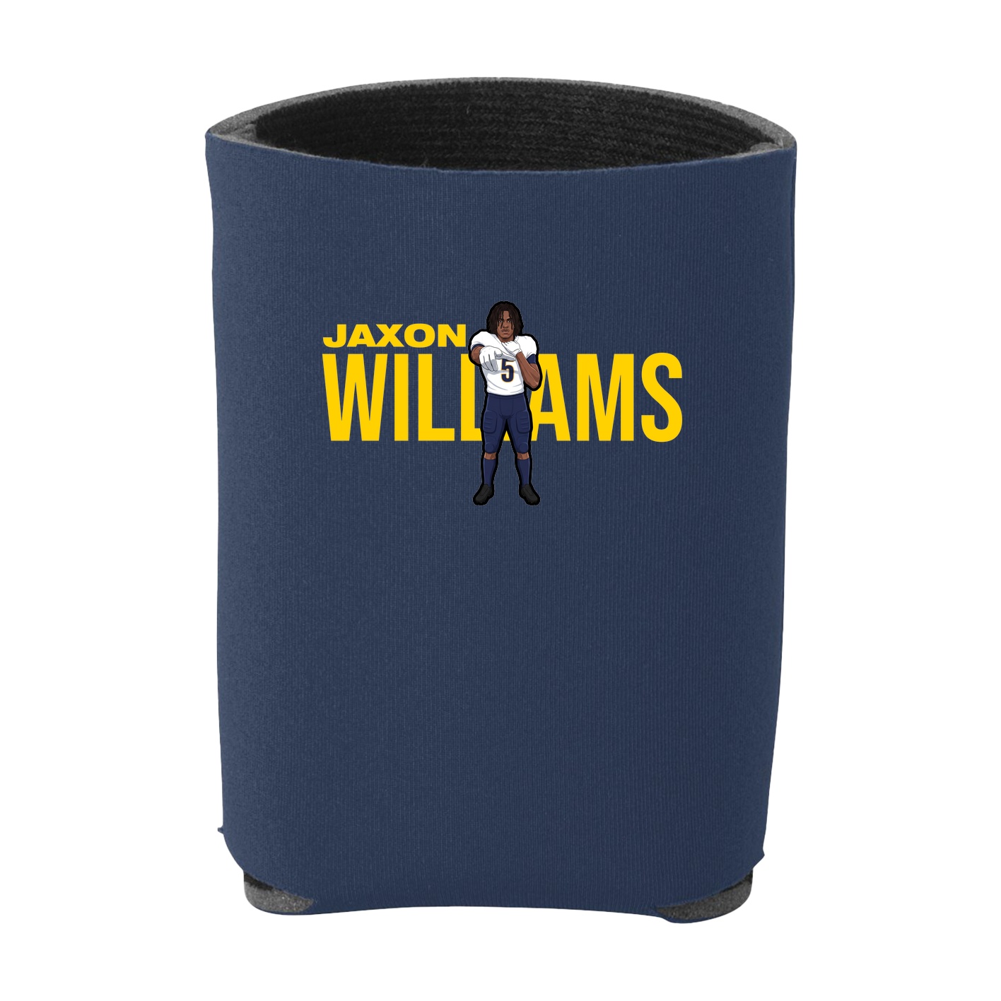 Can Holder — Player Name in Navy