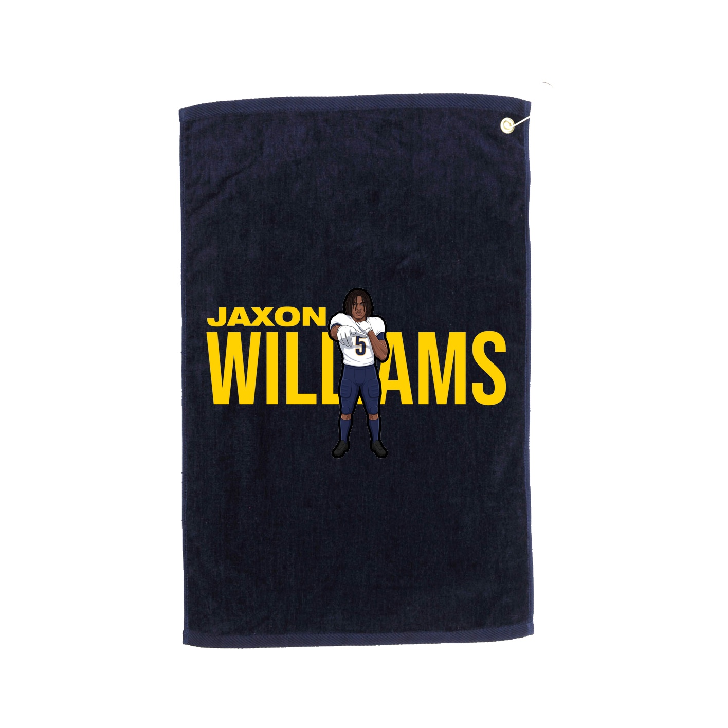 Golf Towel — Player Name in Navy