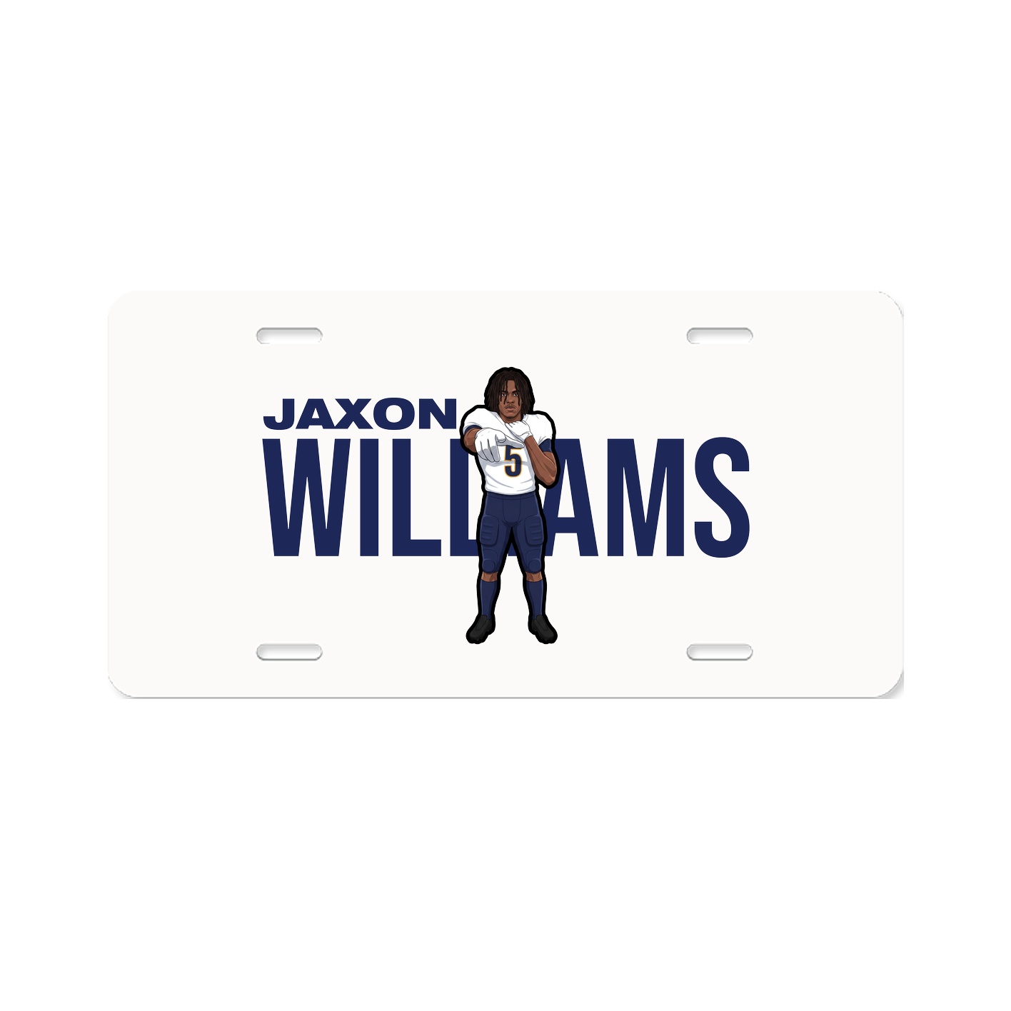 License Plate — Player Name in Classic