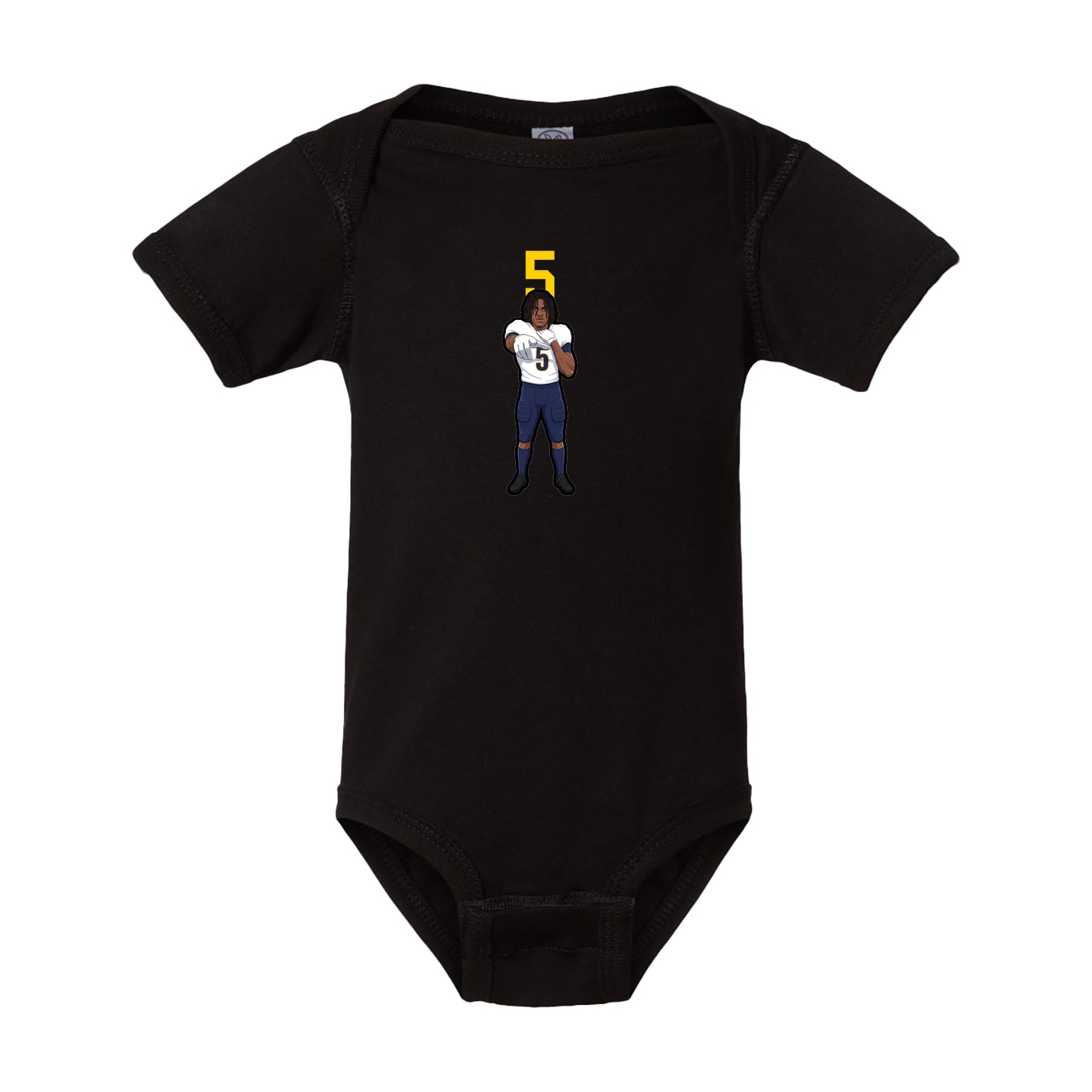 Baby Onesie — Number Top in Black