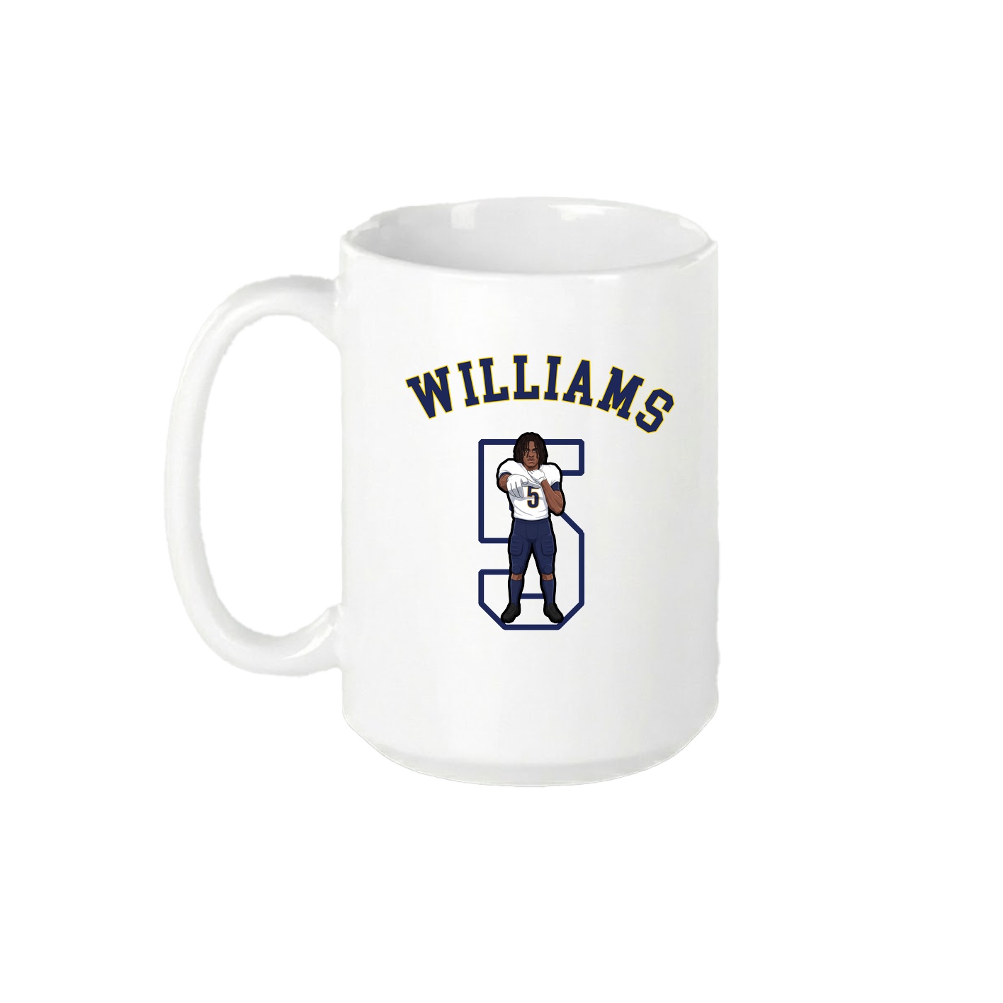 15oz Coffee Mug — Shirsey Arch in White