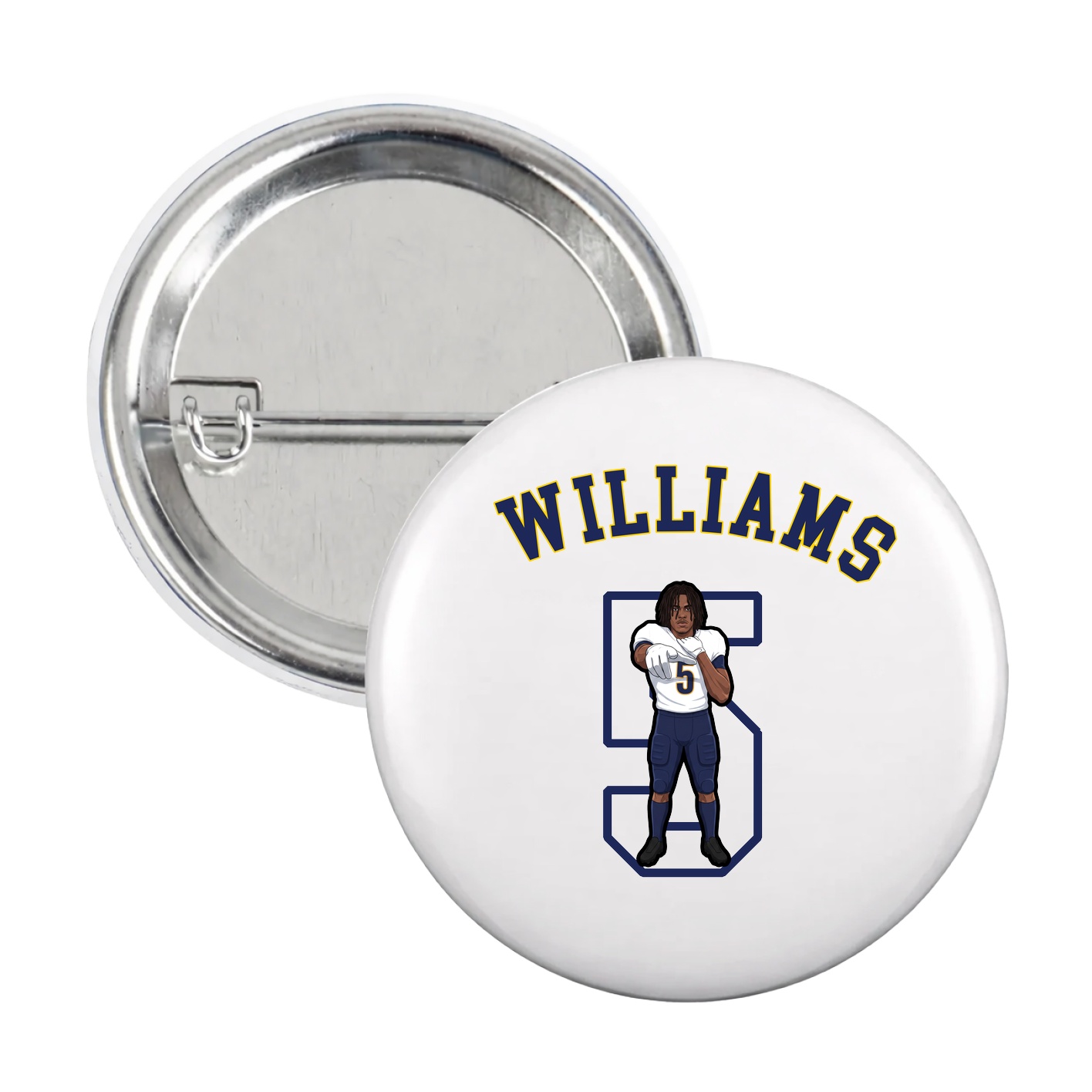 Game Day Button — Shirsey Arch in White