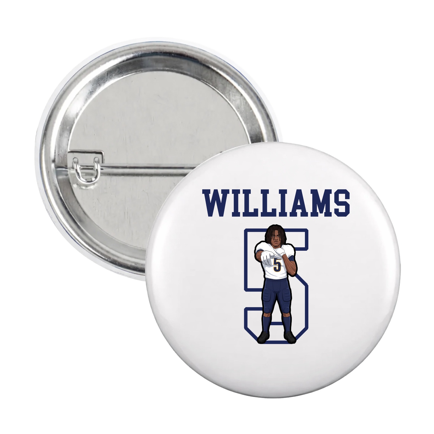 Game Day Button — Shirsey in White