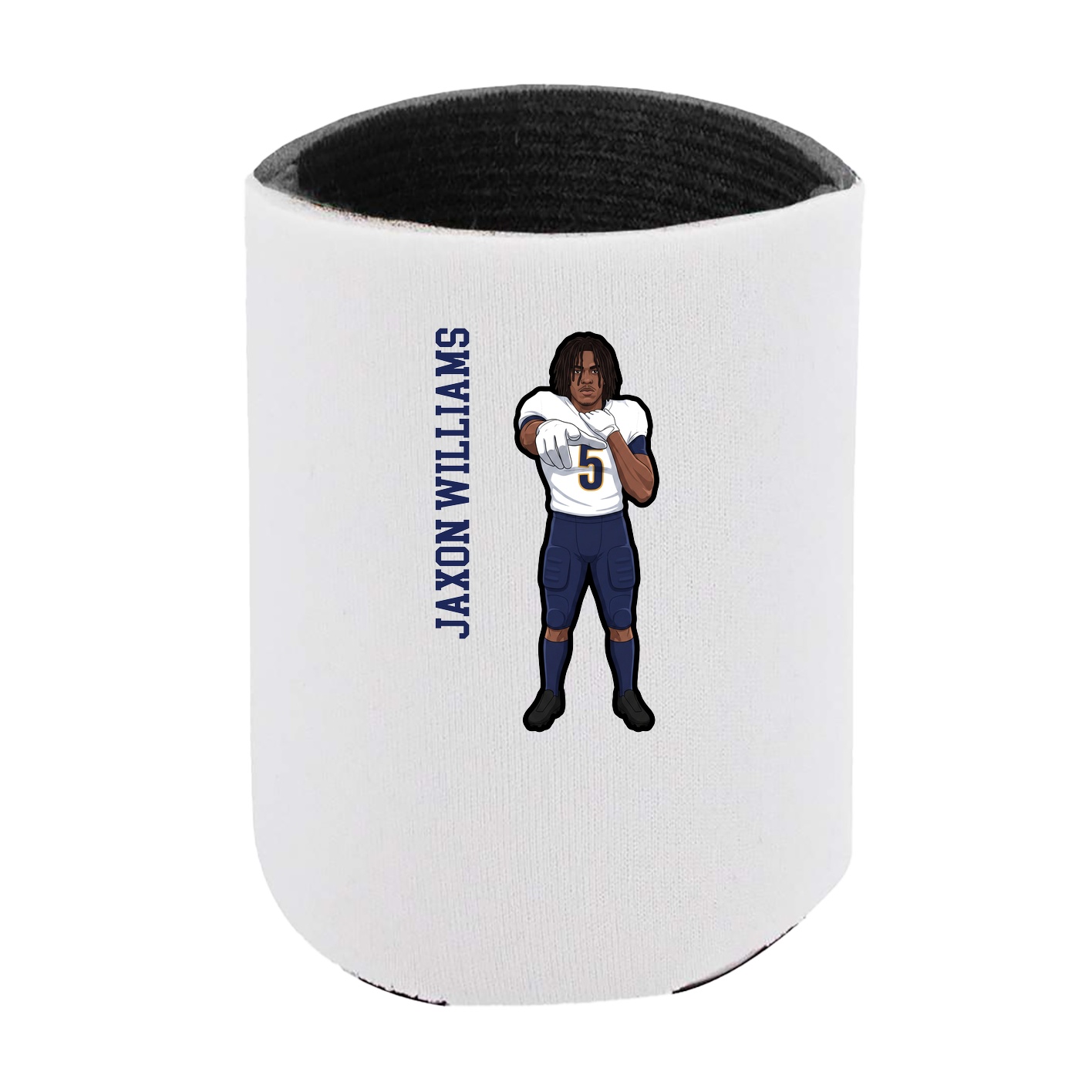 Can Holder — Name Vertical in White