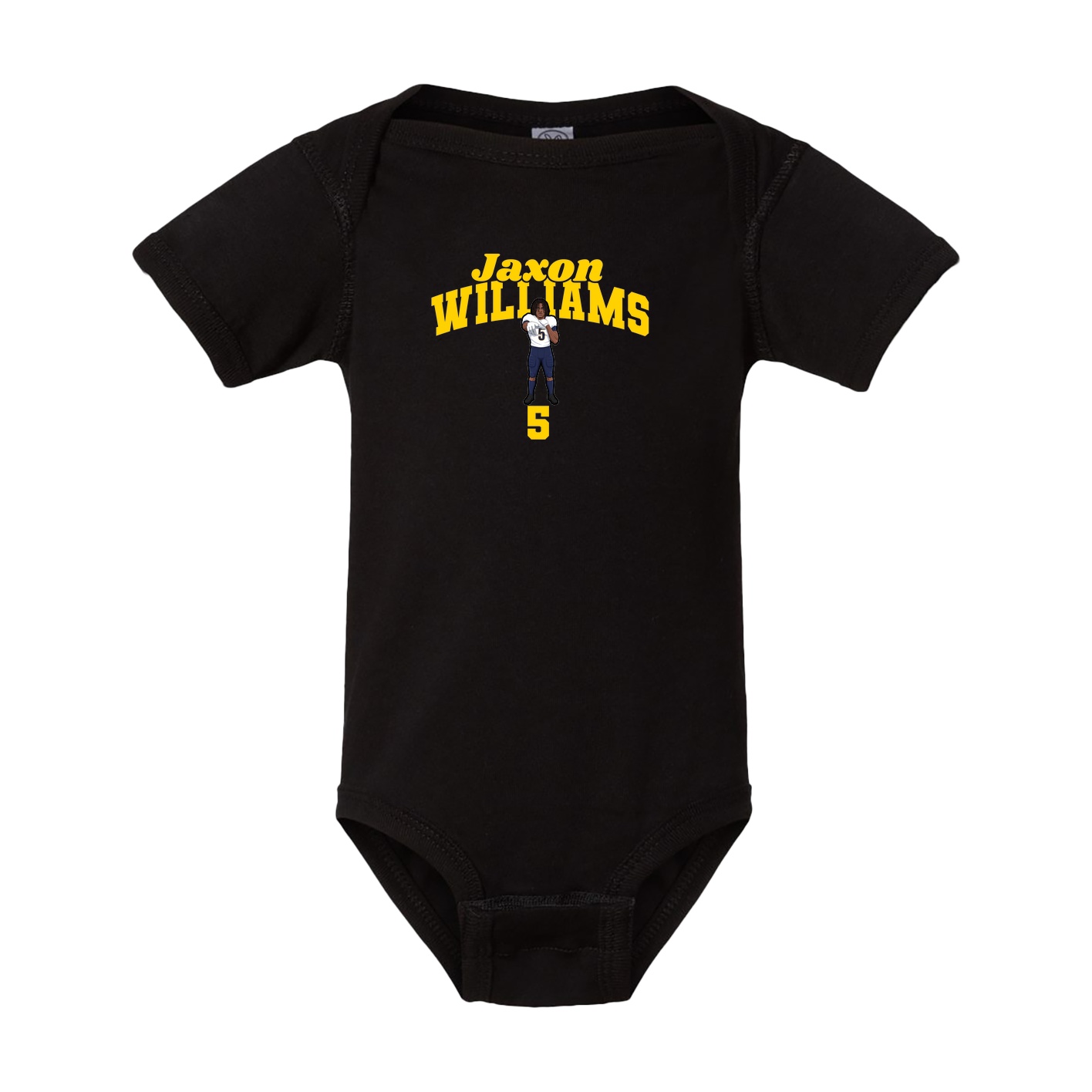 Baby Onesie — Signature Arch in Black