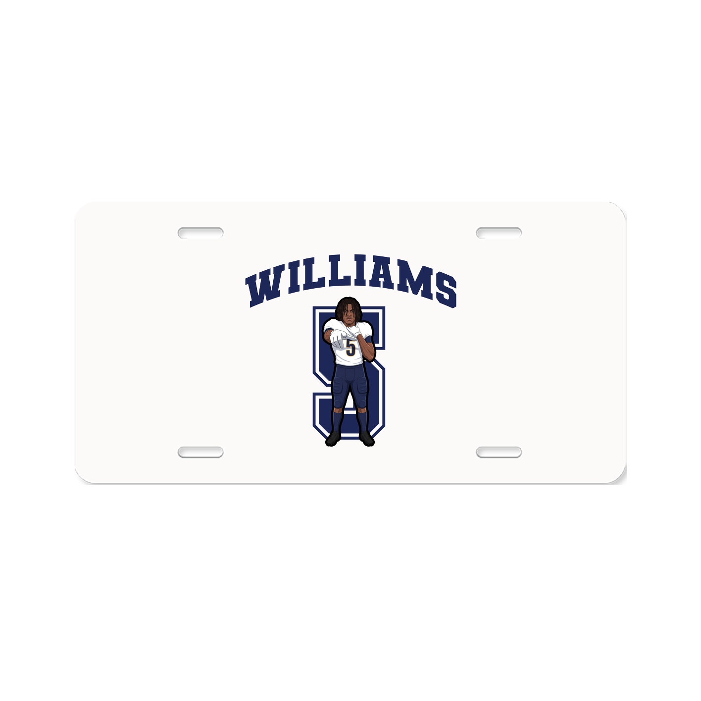 License Plate — Number in Classic
