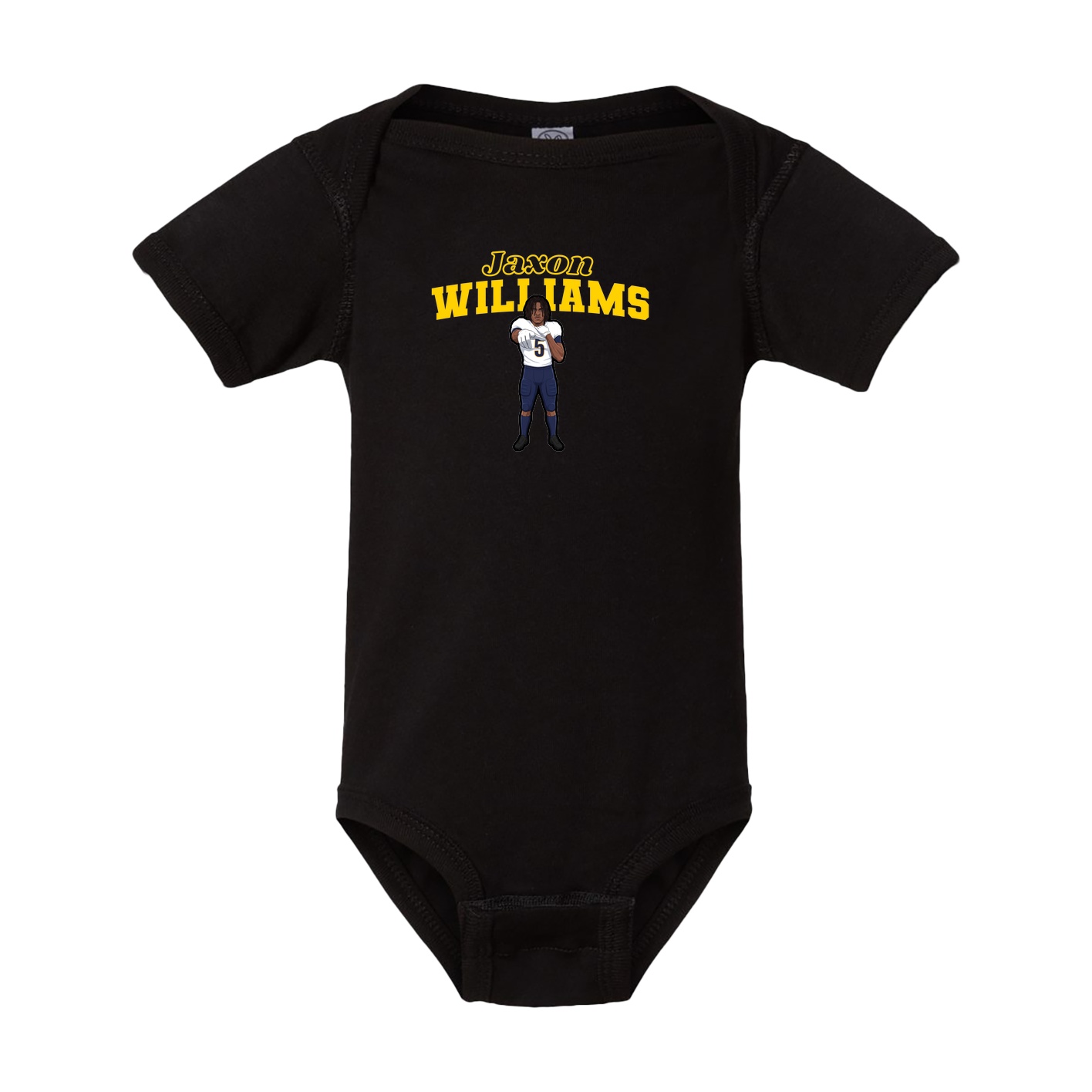 Baby Onesie — Name Arch in Black