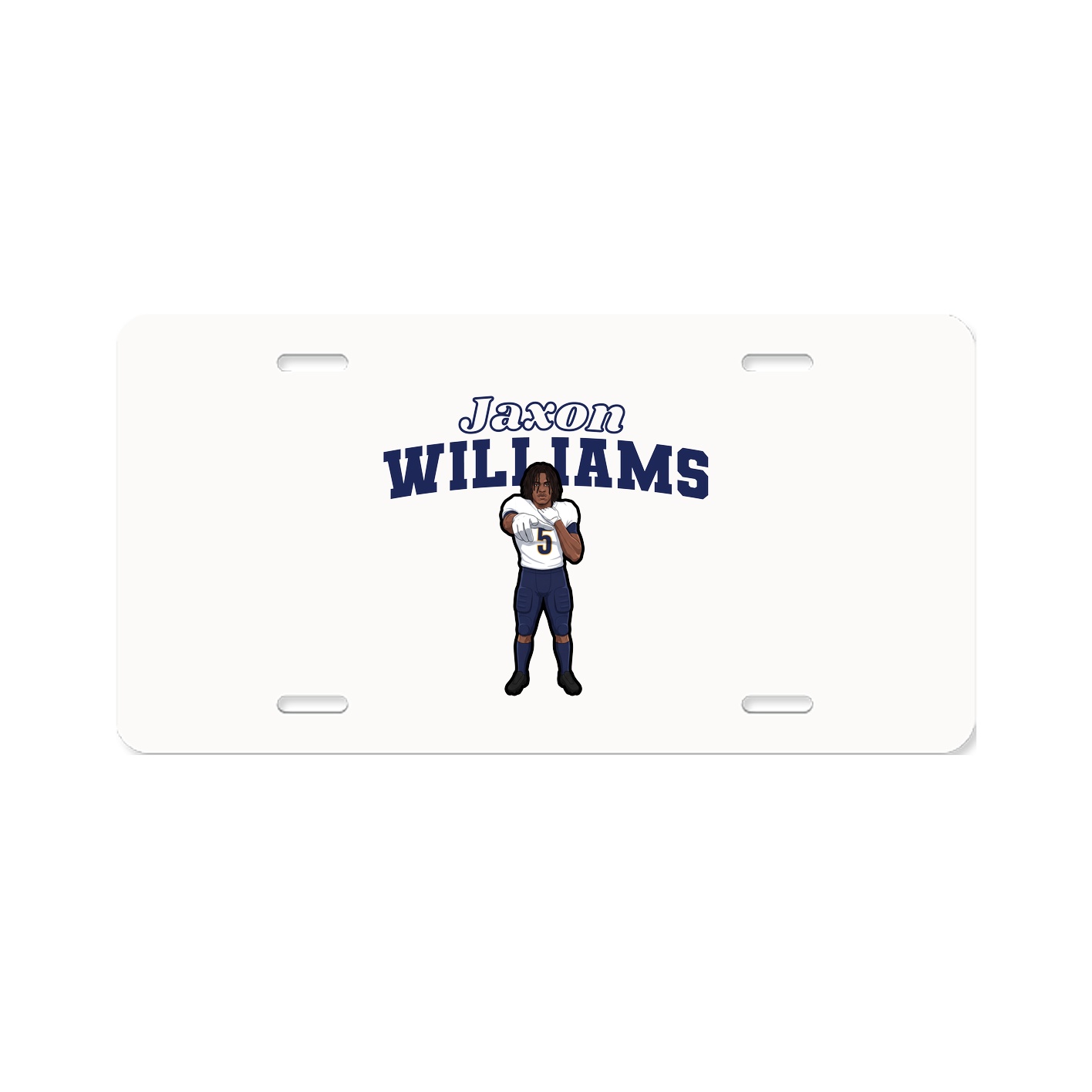 License Plate — Name Arch in Classic