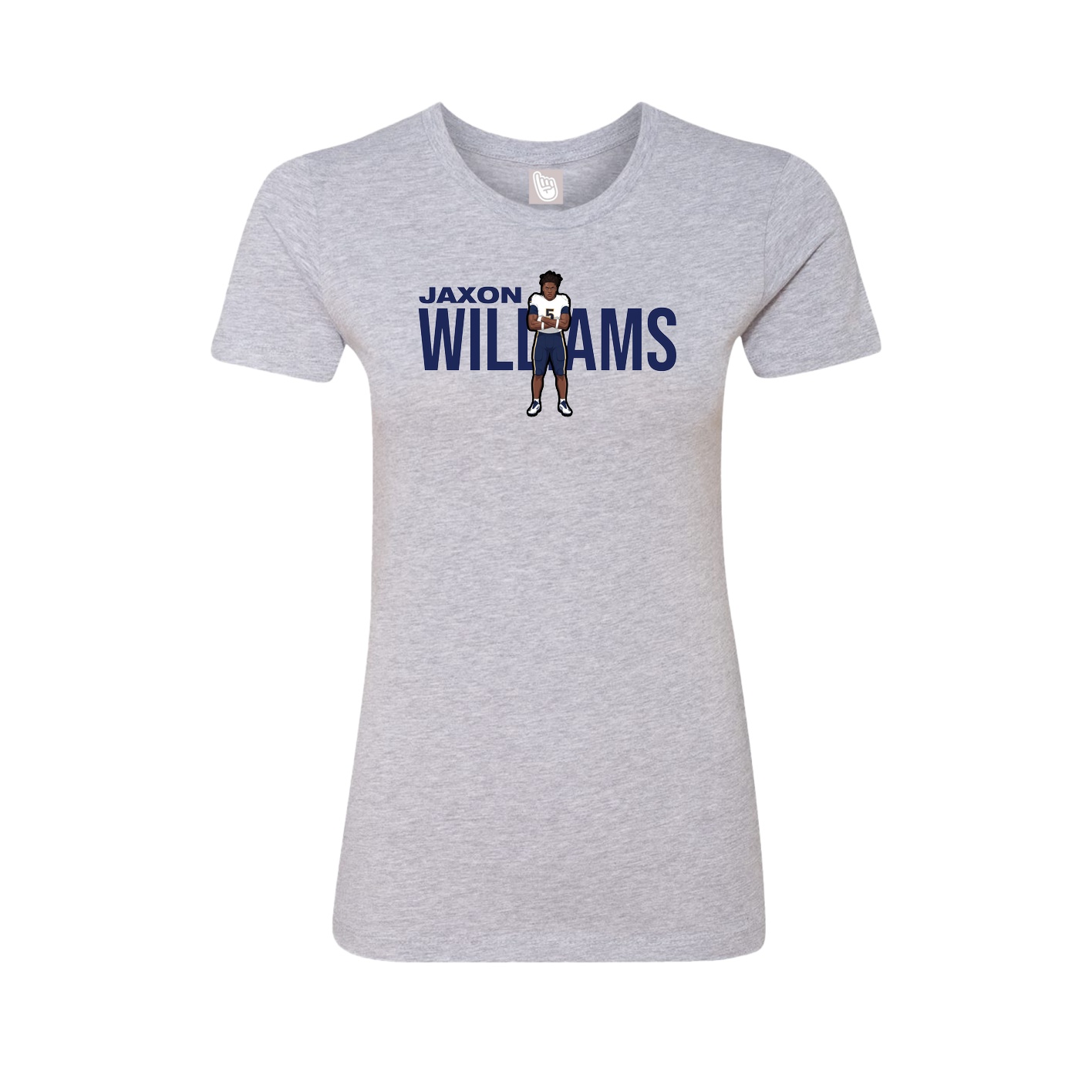 Womens Tee — Player Name in Grey