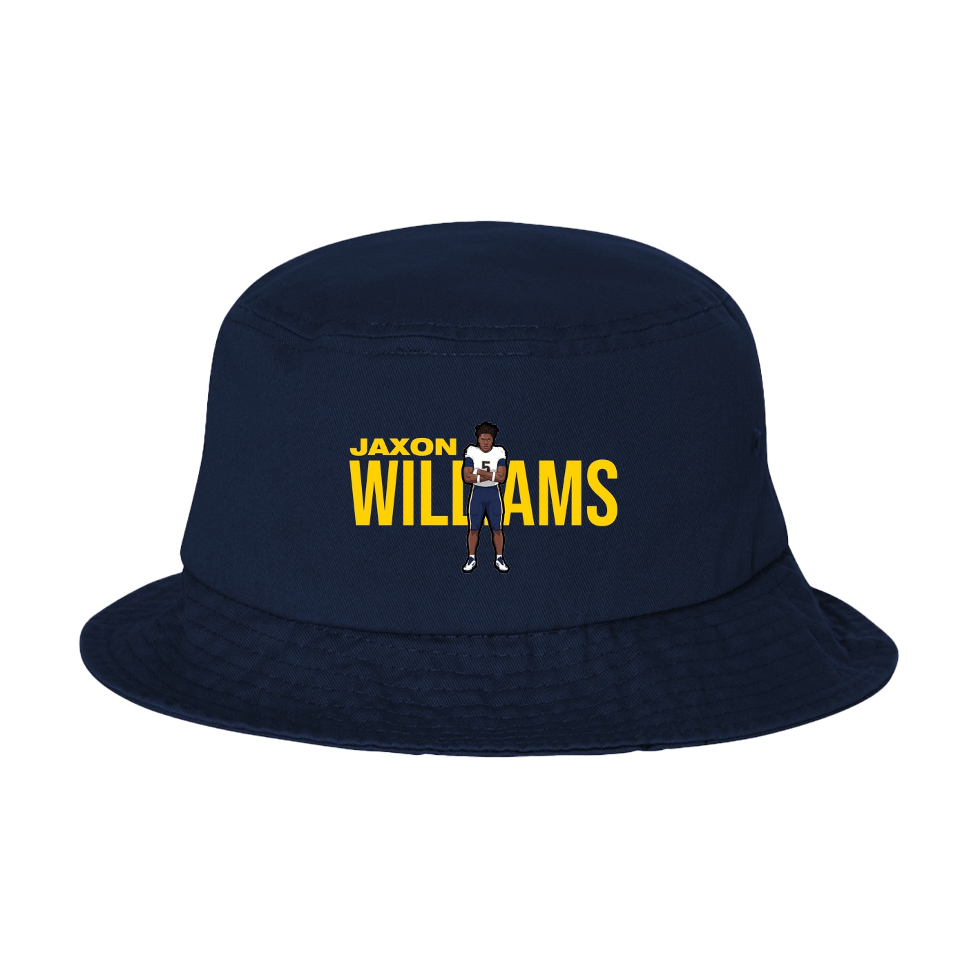 Bucket Cap — Player Name in Navy