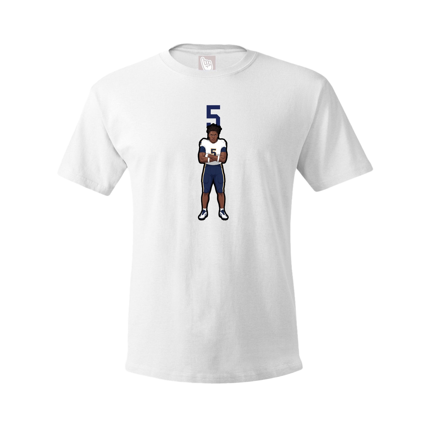 Tee — Number Top in White