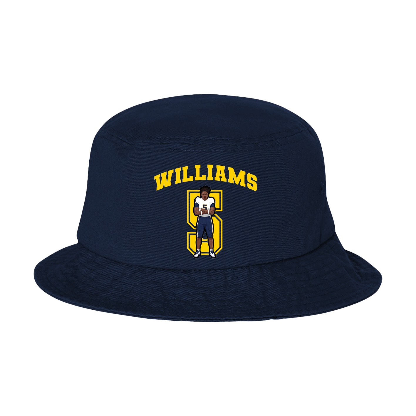 Bucket Cap — Number in Navy