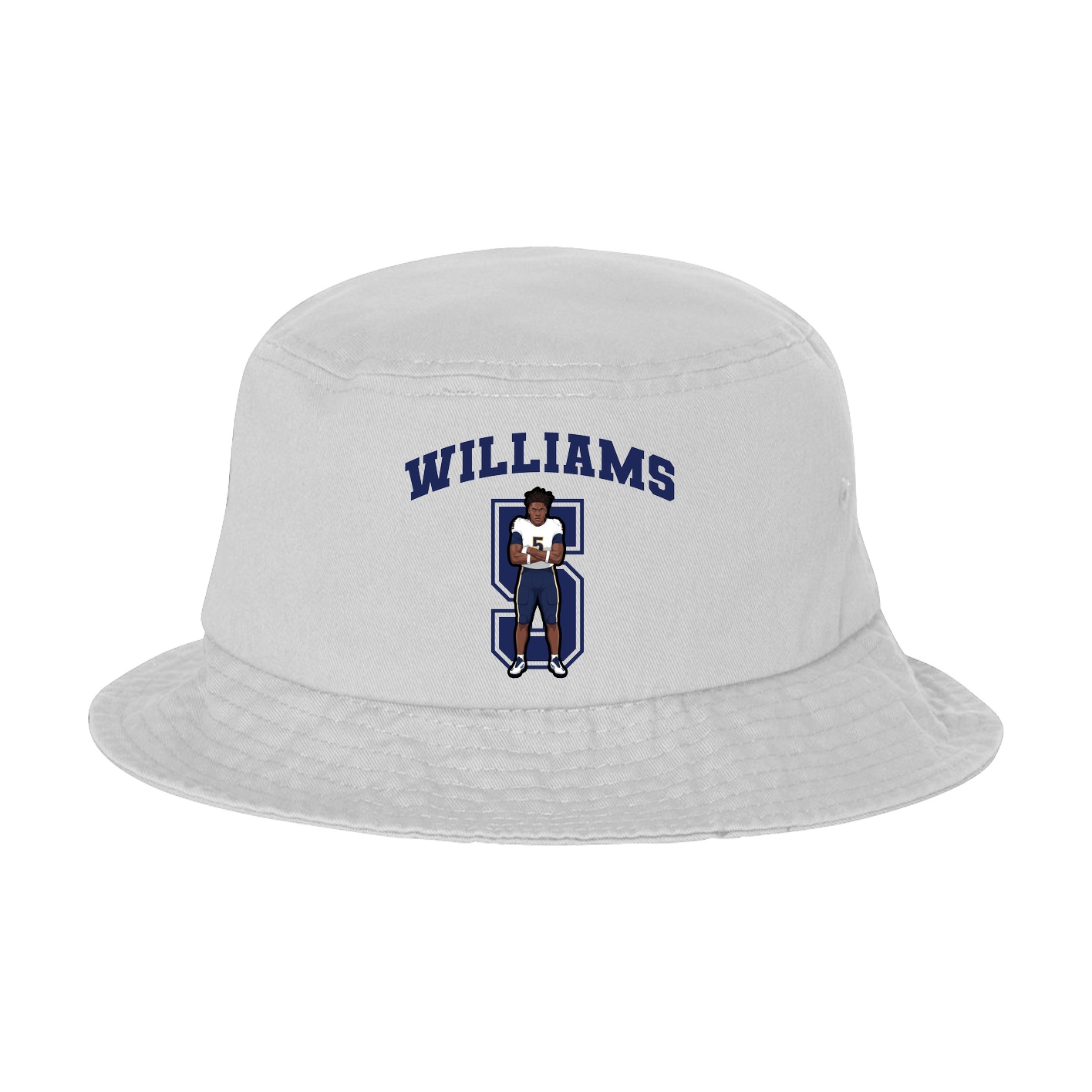 Bucket Cap — Number in White