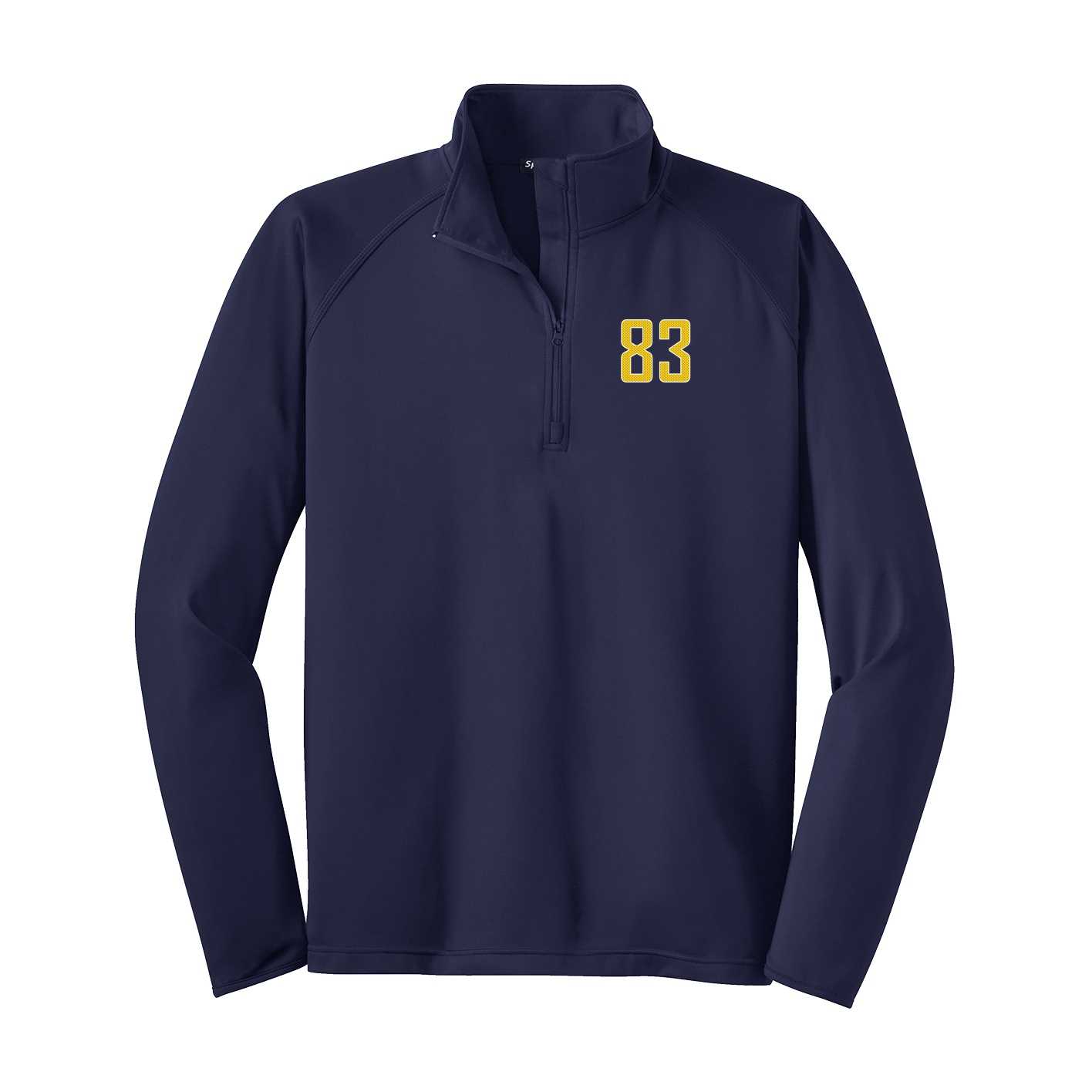 Q-Zip Pullover — Front Shirsy in Navy