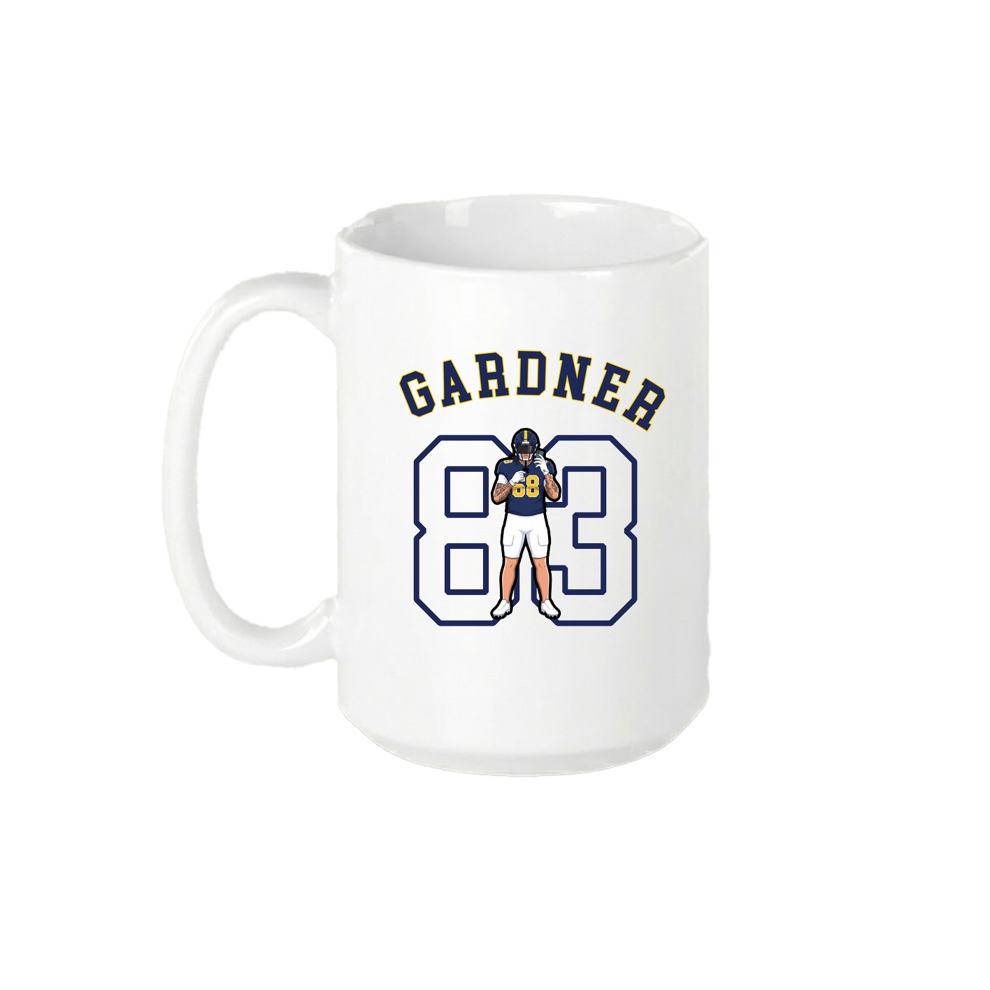 15oz Coffee Mug — Shirsey Arch in White